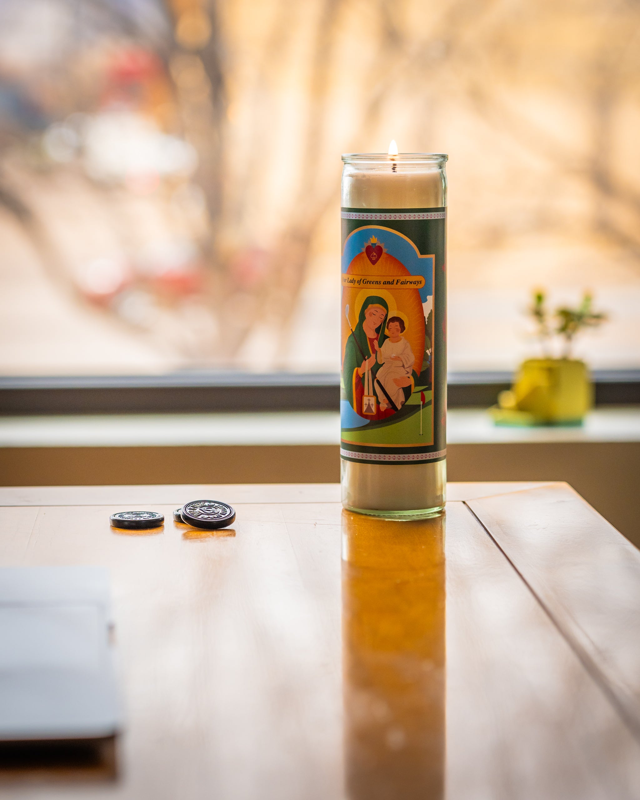 Our Lady of Greens and Fairways Candle