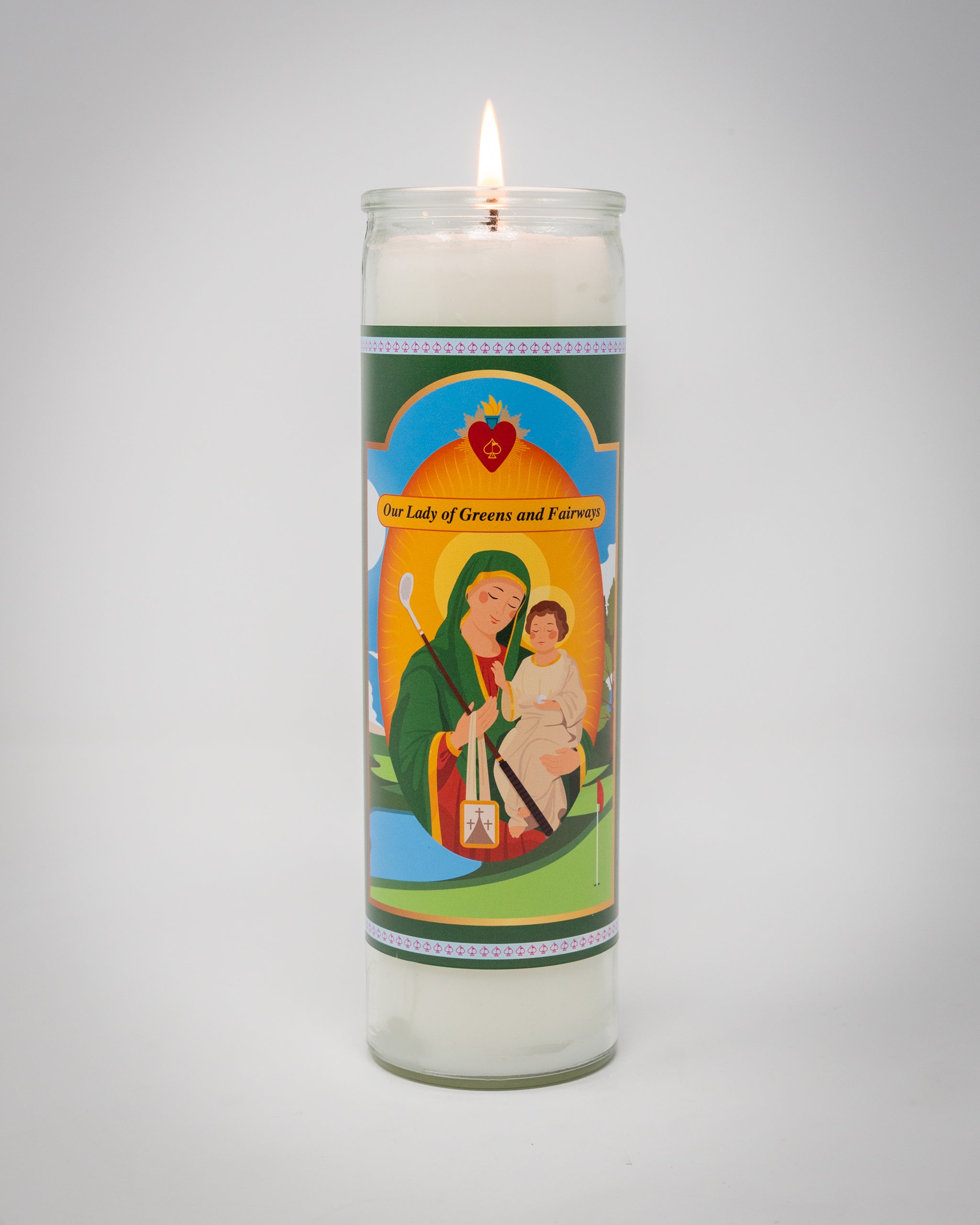 Our Lady of Greens and Fairways Candle