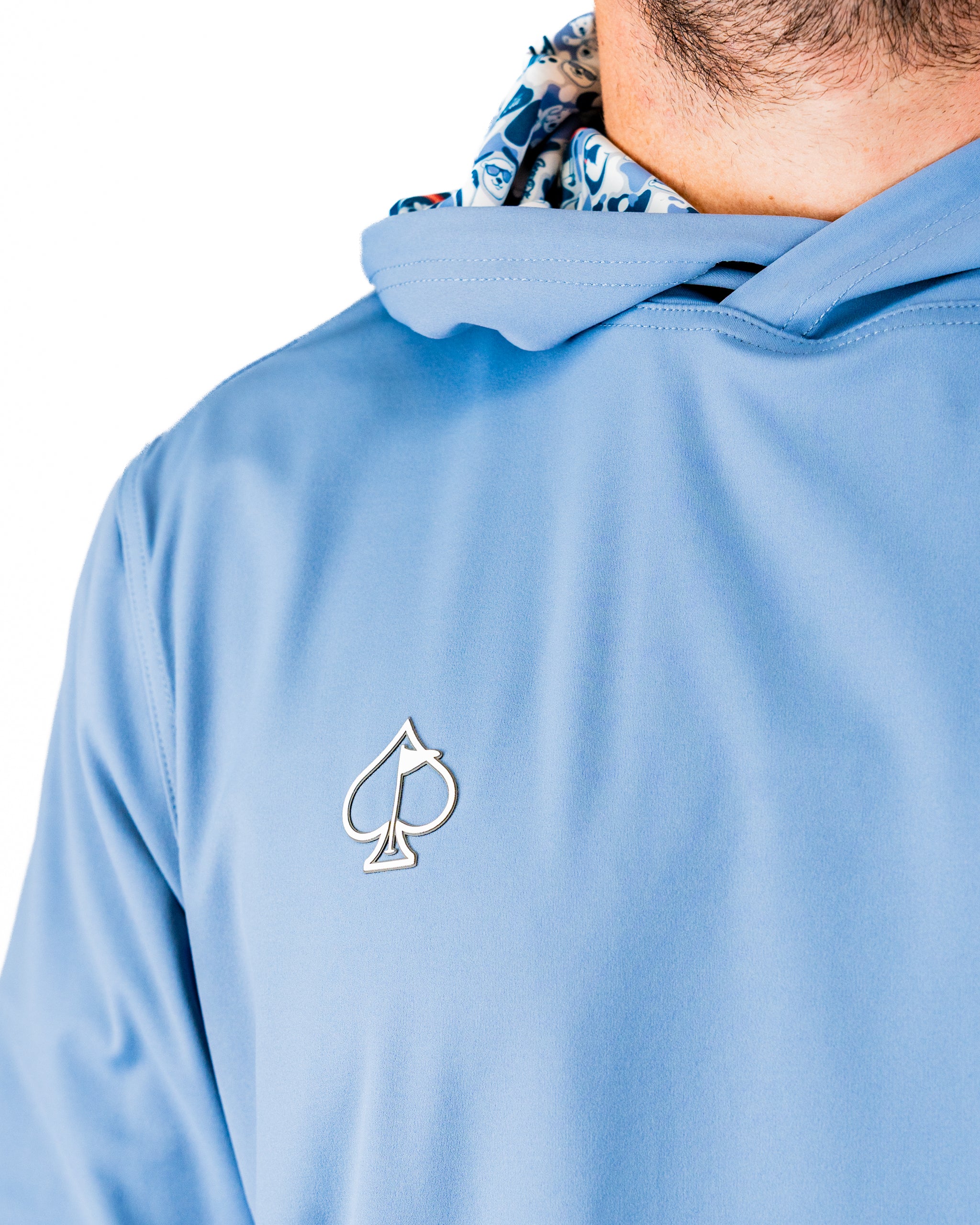 Performance Golf Hoodie | Coca-Cola Glacier Blue | Lightweight