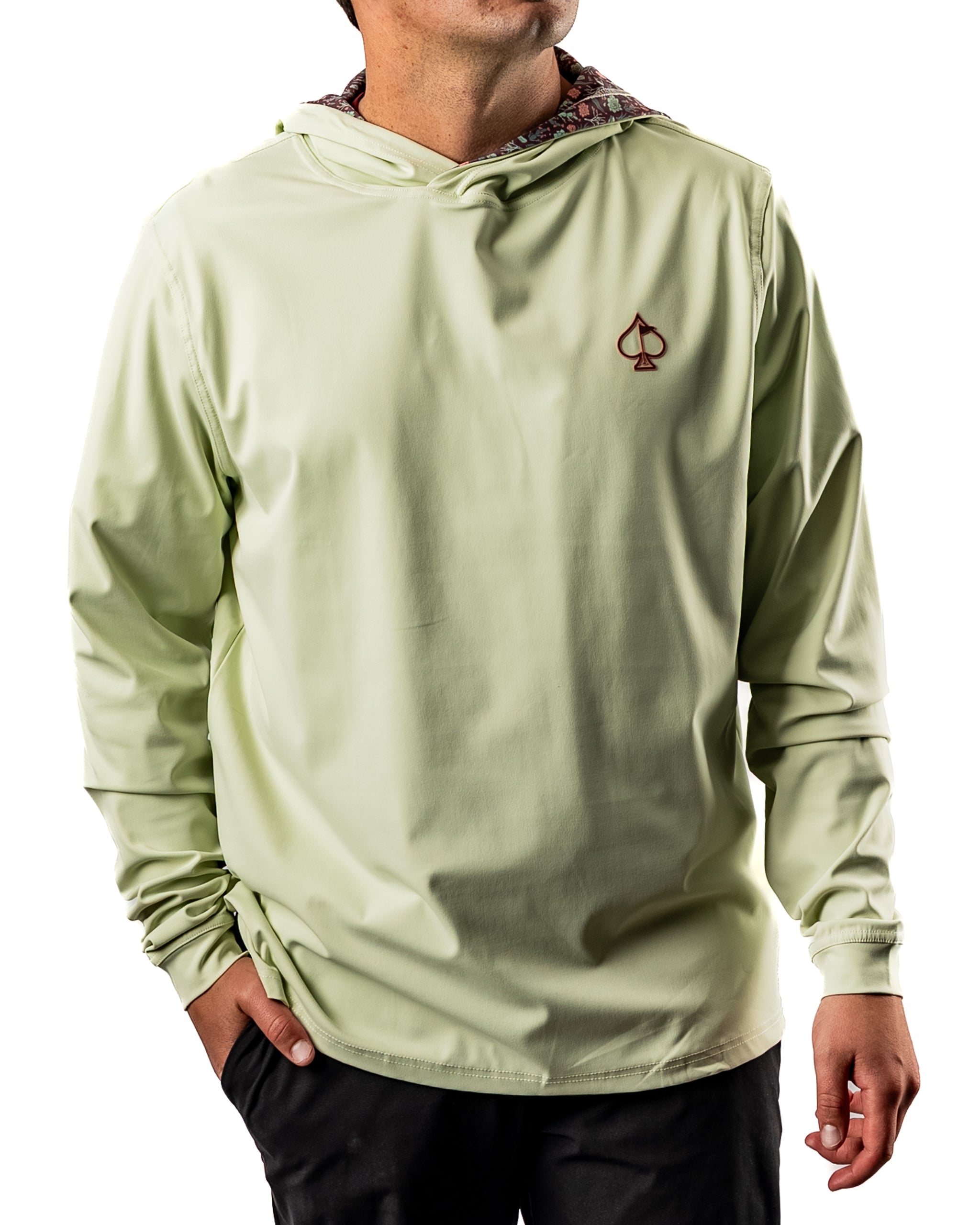 Performance Golf Hoodie - Dark Azalea | Lightweight, Stretchy