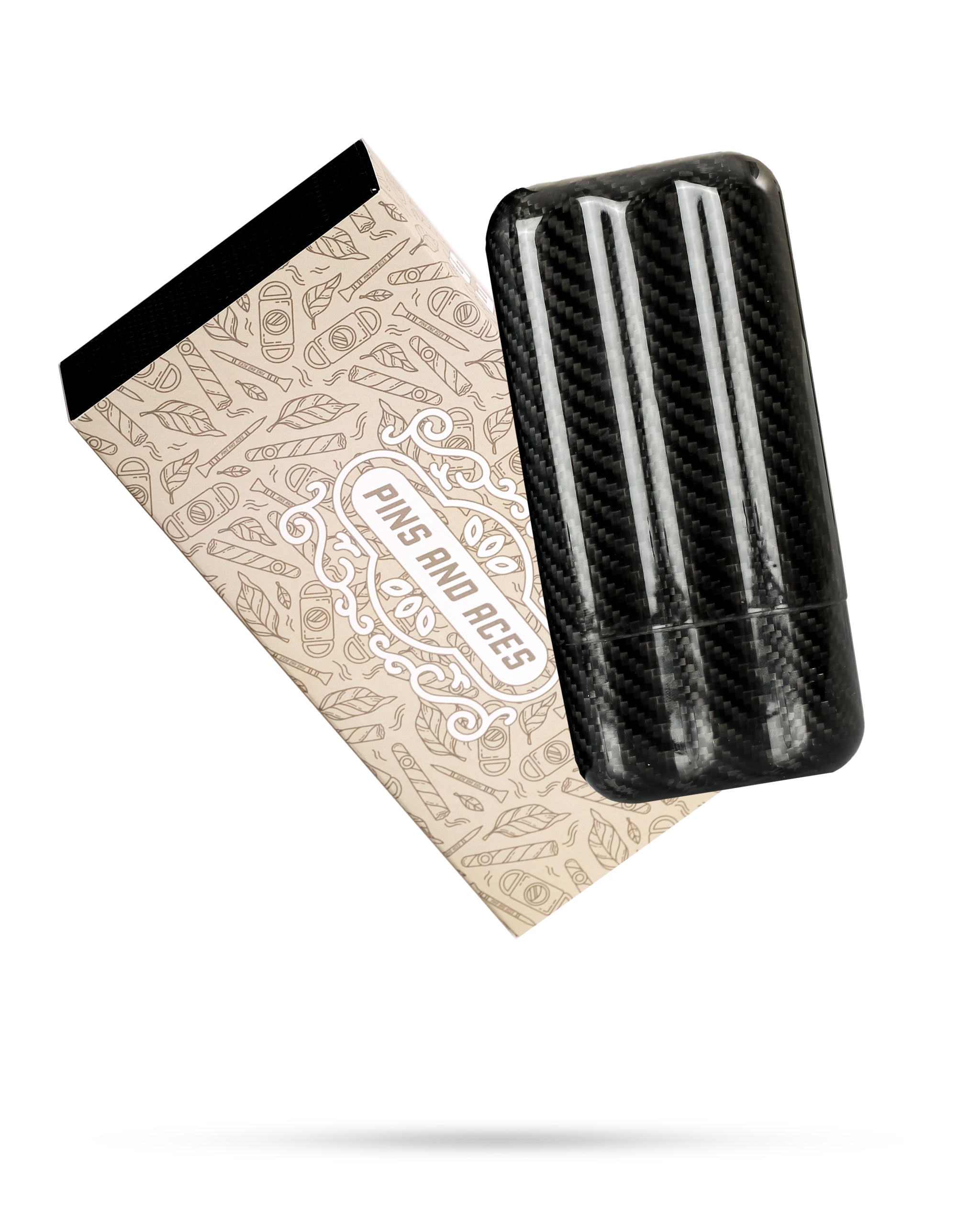 Carbon Fiber Cigar Case - 3 Slot