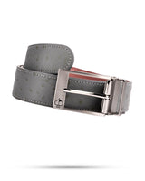 Pins & Aces x Druh - Grey Ostrich Belt