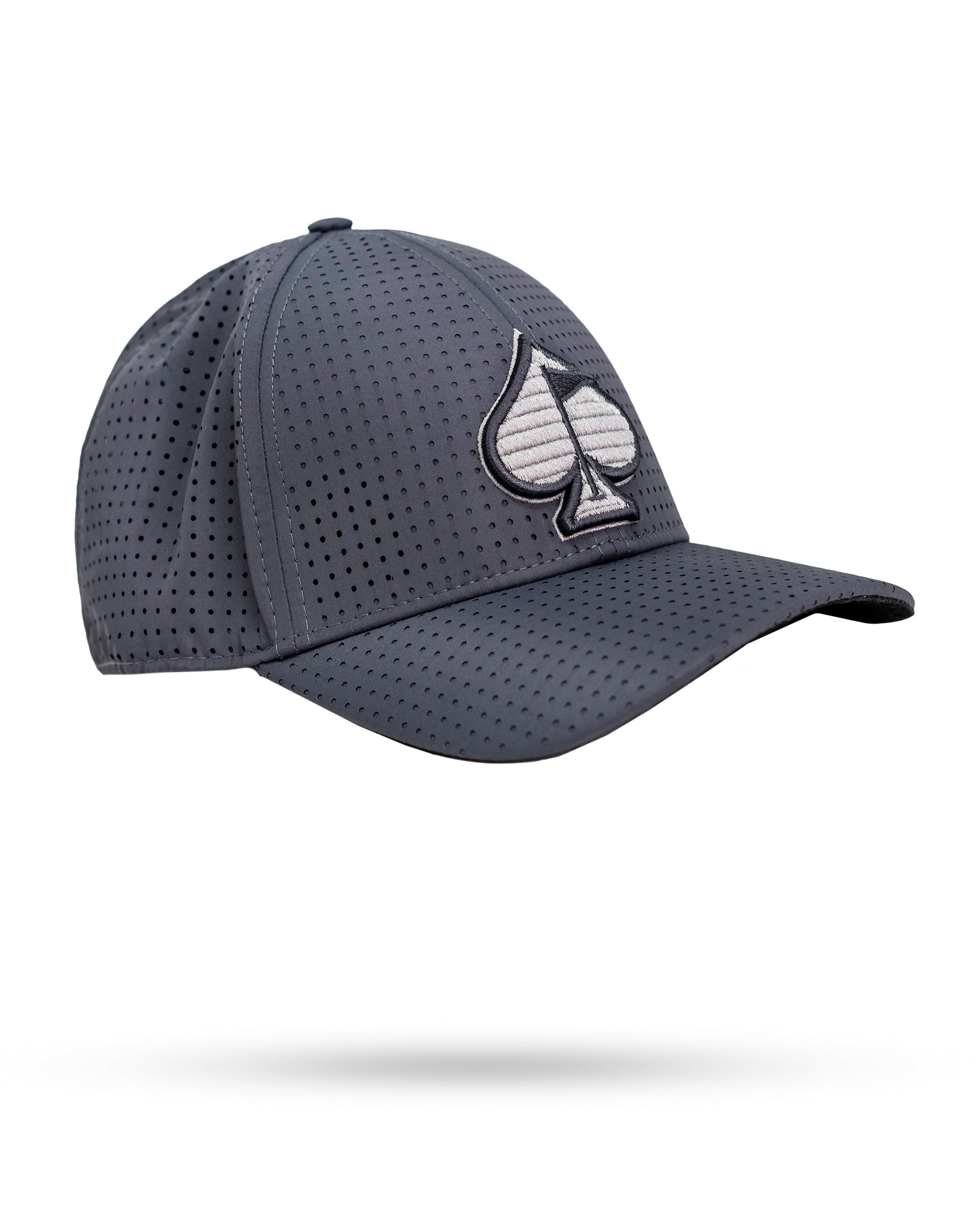 Pins & Aces Fairway Wave & Spade Rope Hat White