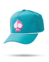 Perforated Rope Hat - Baby Blue