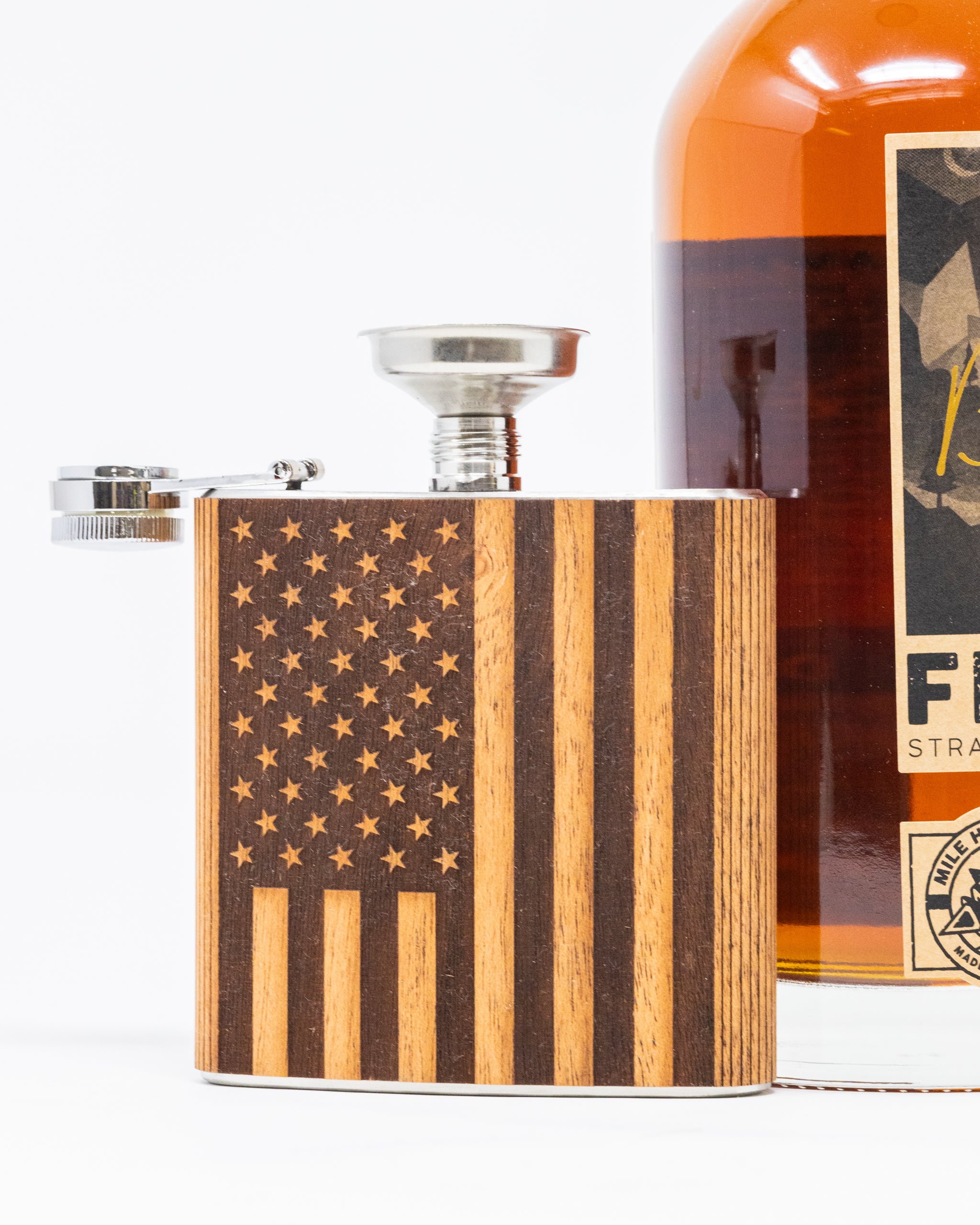 American Flag Flask