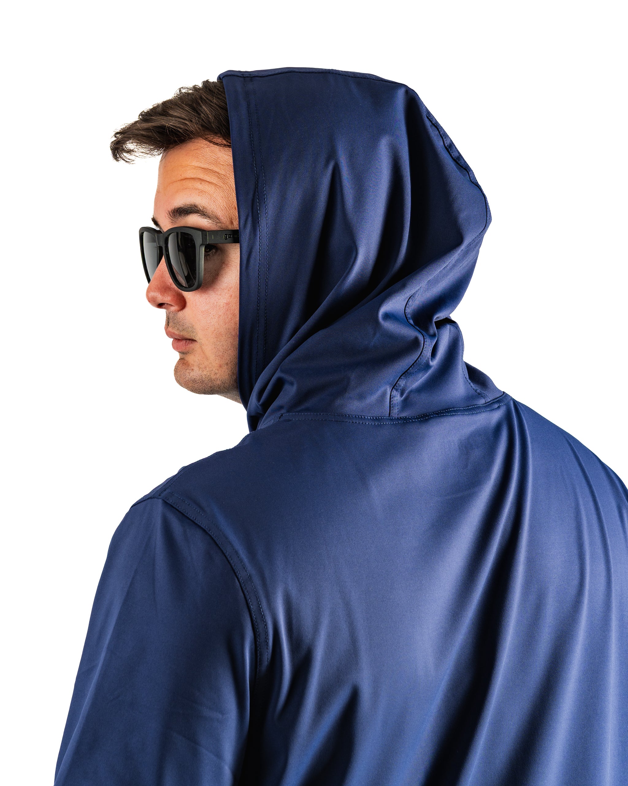 Performance Golf Hoodie - Flag Stick Navy and White