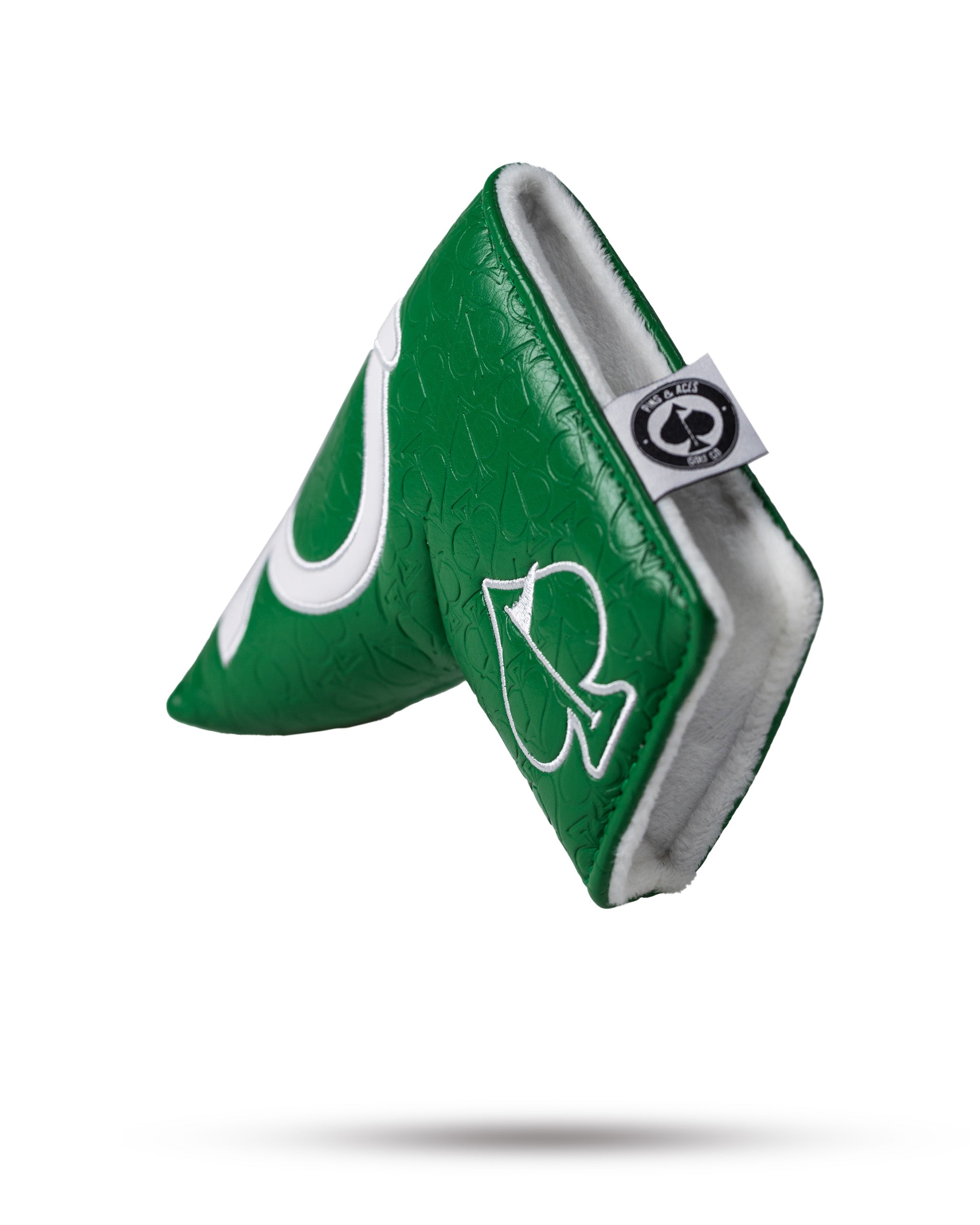 Embossed Spade Blade Putter Cover - Green