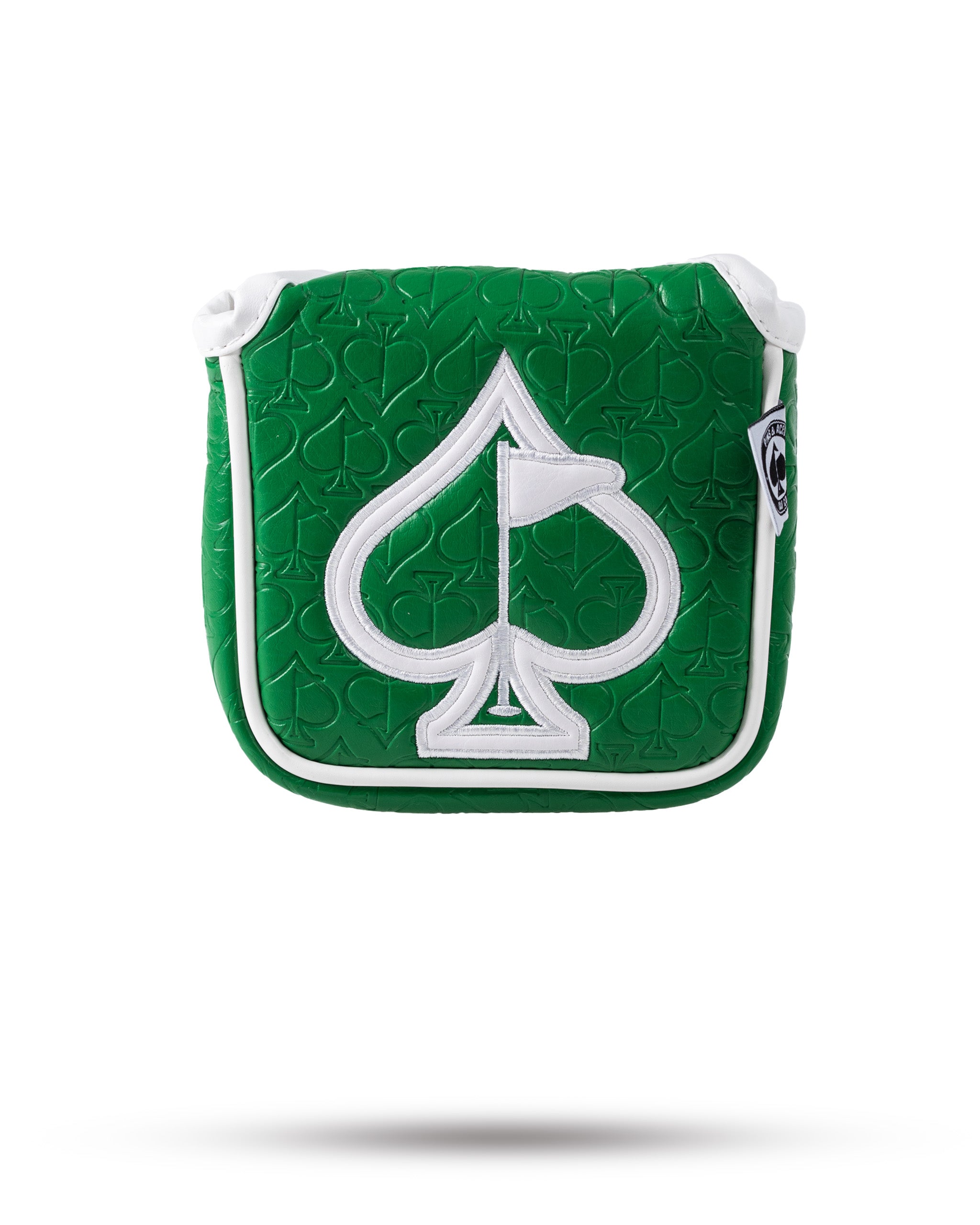 Embossed Spade Mallet Putter Cover - Green