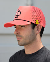 Perforated Rope Hat - Highlighter Pink