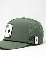 Perforated Rope Hat - AK - Olive