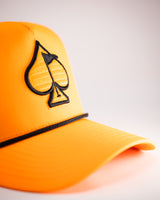 Perforated Rope Hat - Highlighter Orange