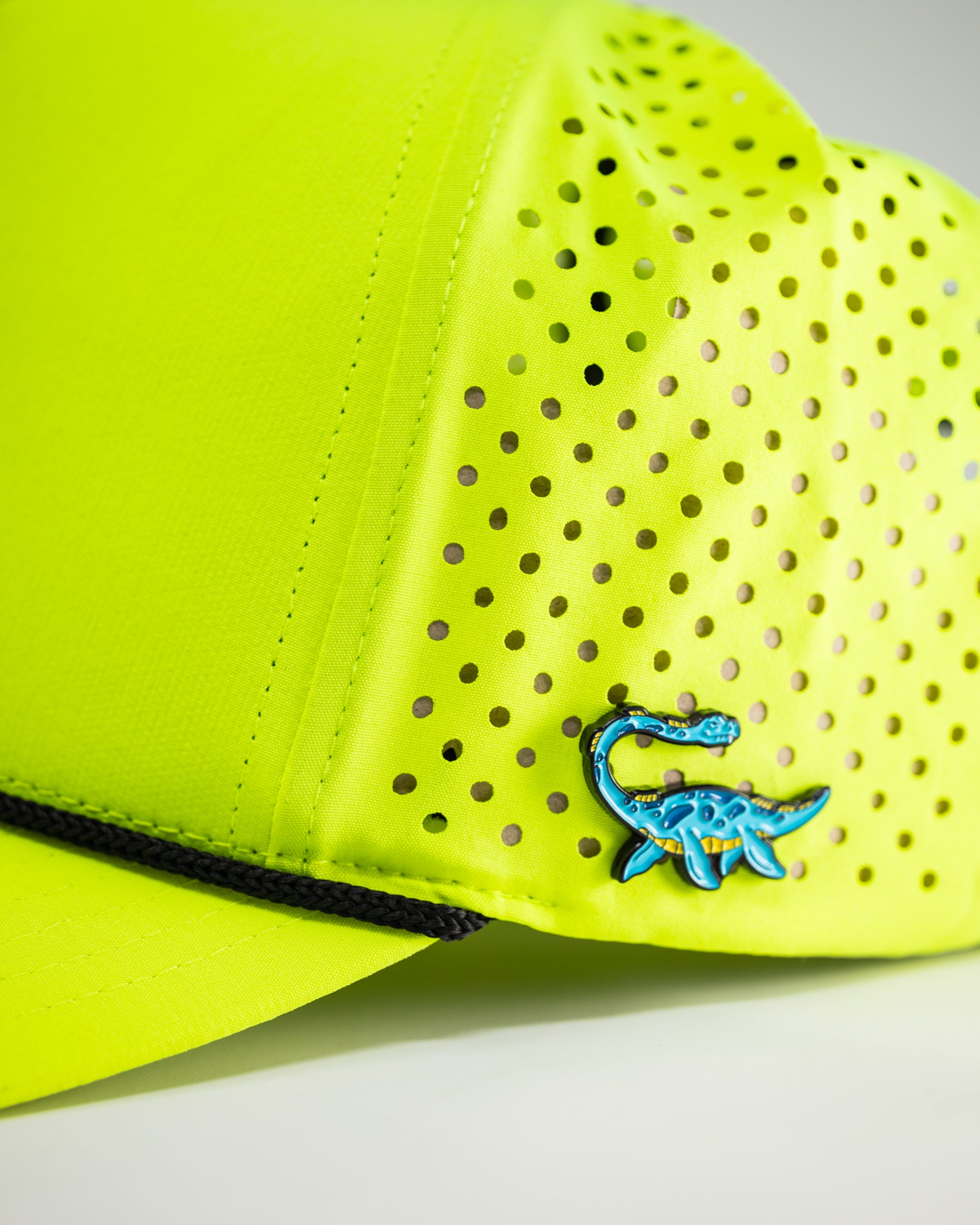 Perforated Rope Hat - Highlighter Yellow