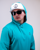 Performance Golf Hoodie - Teal Splatter