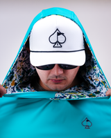 Performance Golf Hoodie - Teal Splatter