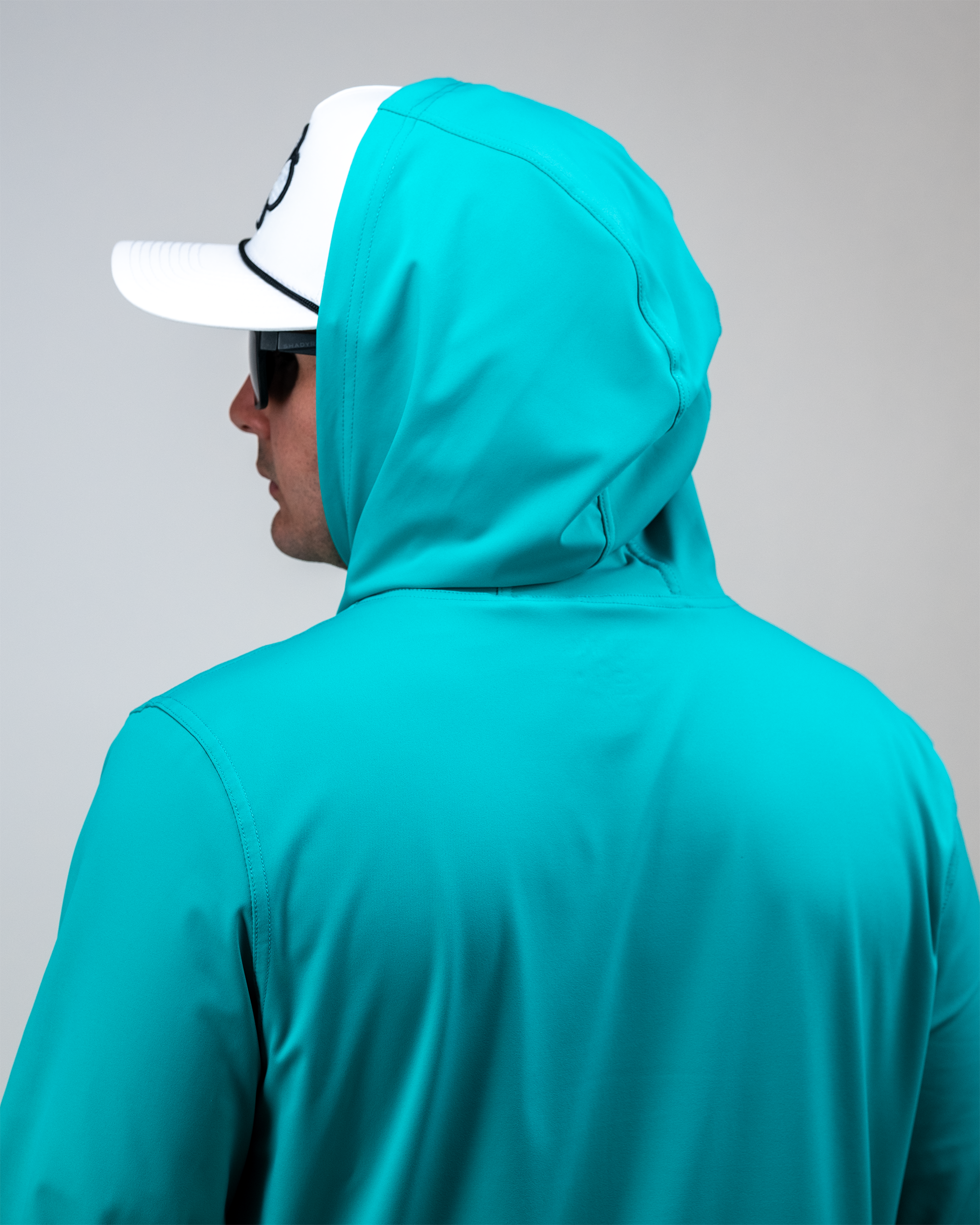 Performance Golf Hoodie - Teal Splatter