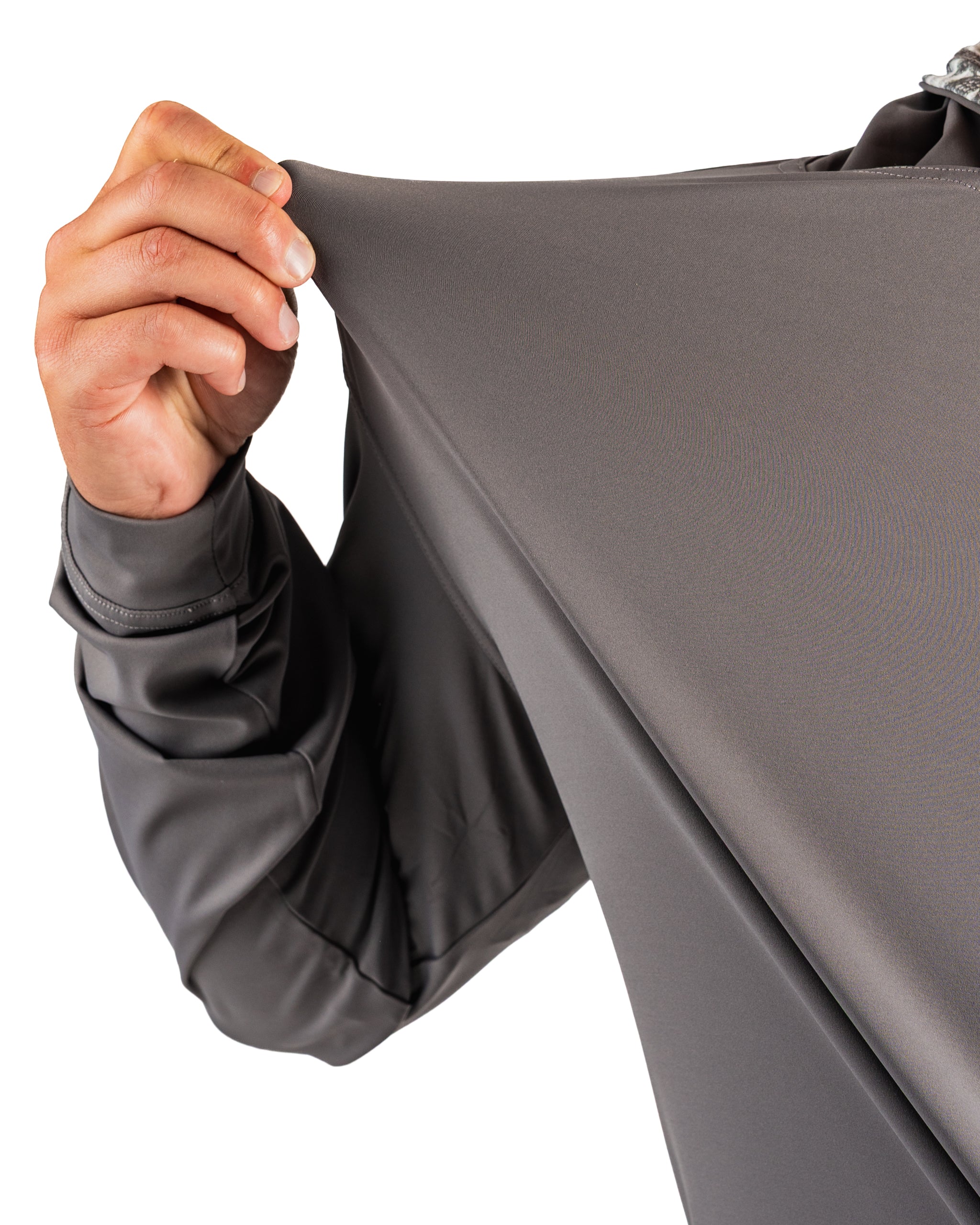 Performance Golf Hoodie in Hops & Barely, showcasing its stretchable fabric and modern design for golfers.