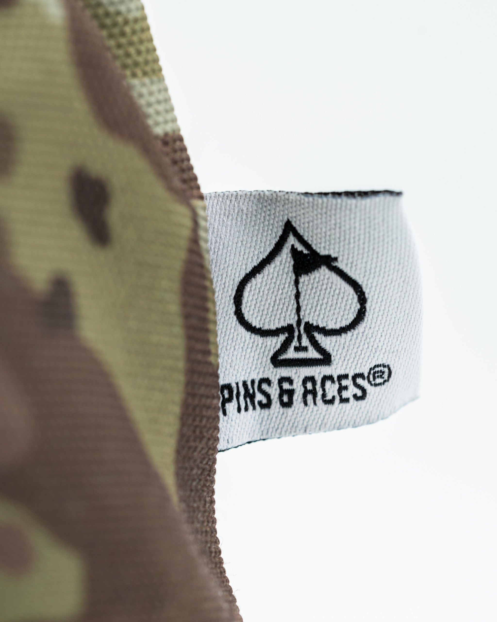 Open Season Moose driver cover featuring a unique camo design and the Pins and Aces logo for standout style on the course.