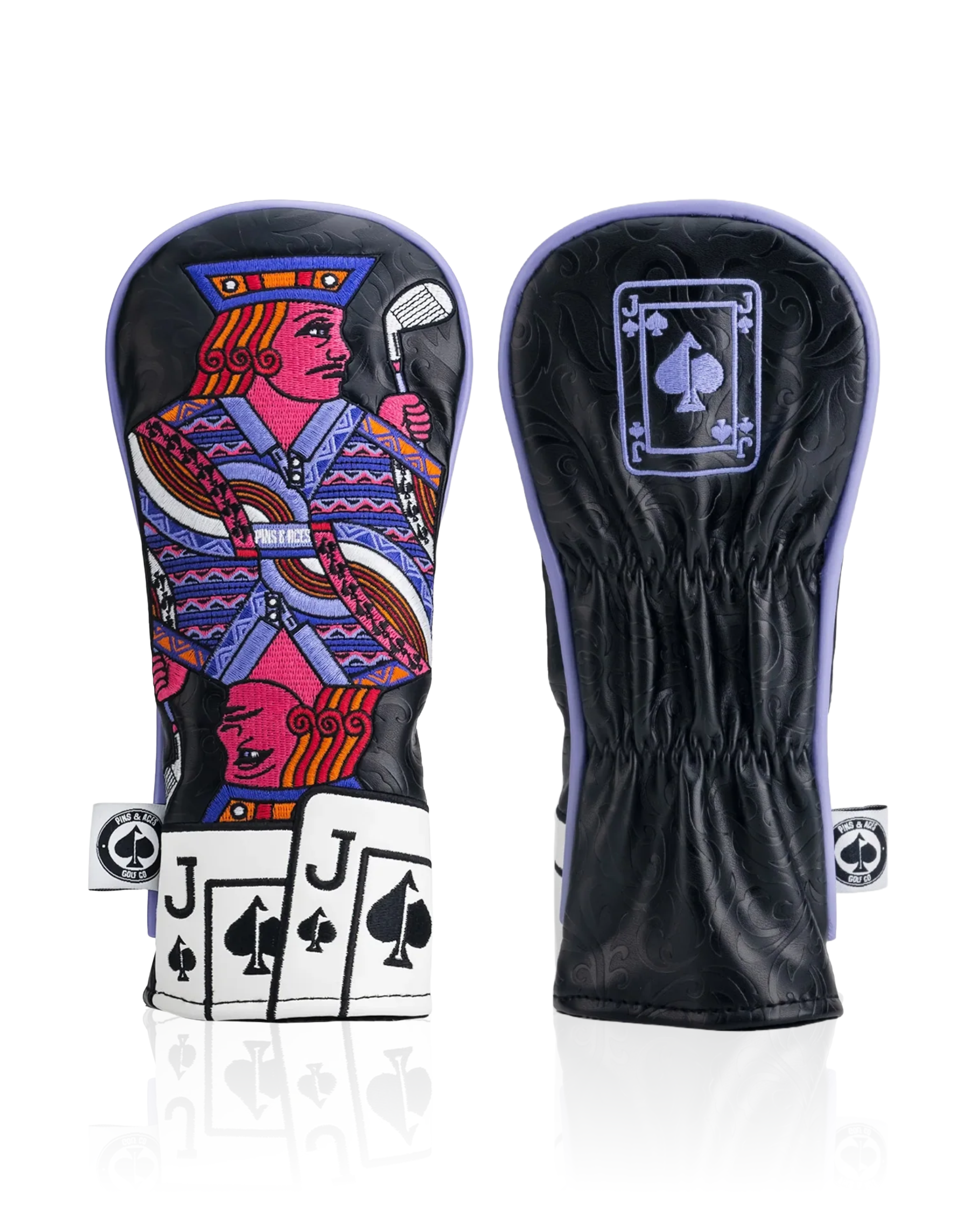 Jack of Spades Hybrid Golf Club Cover - Unleash Your Bold Style!