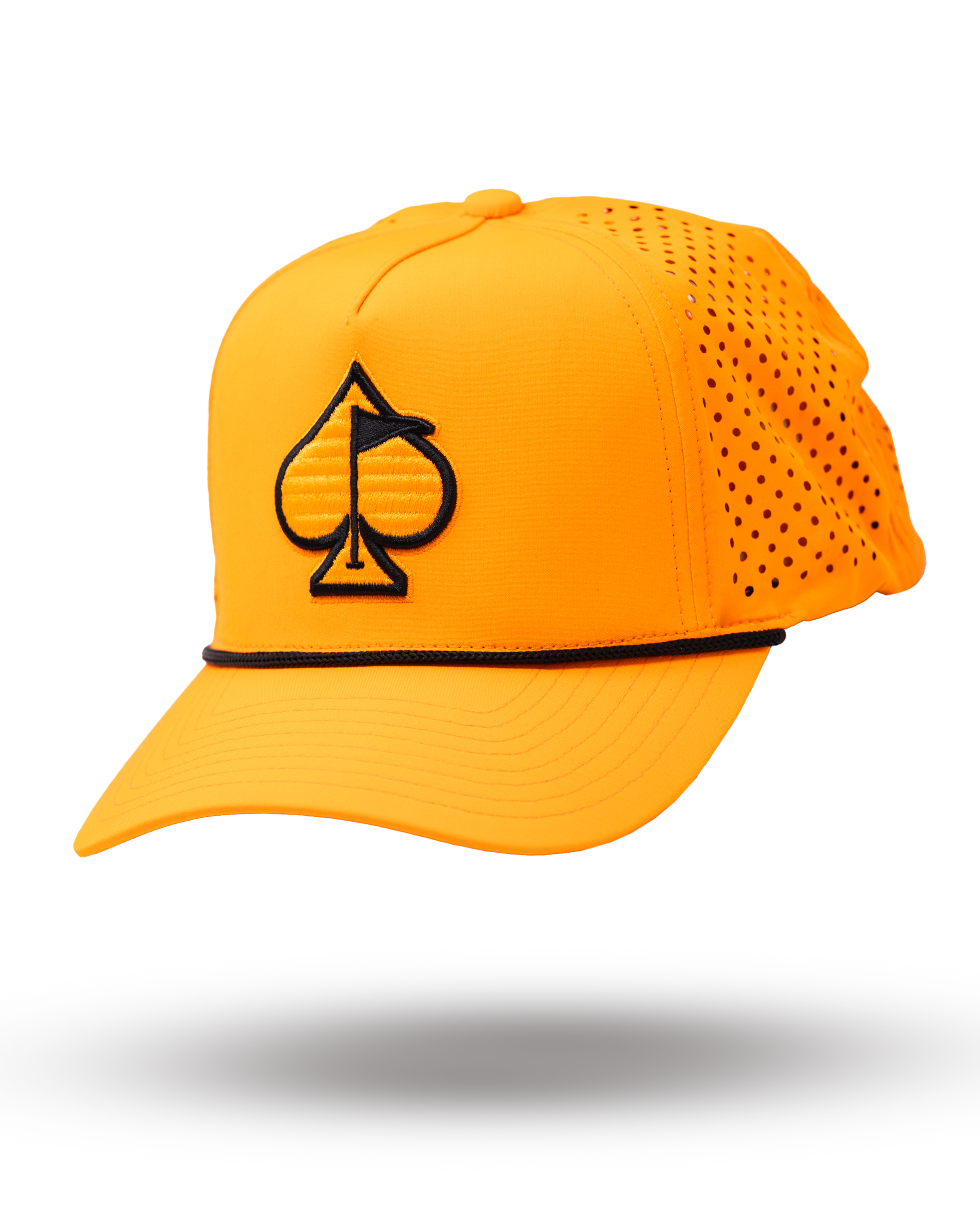 Perforated Rope Hat - Highlighter Orange