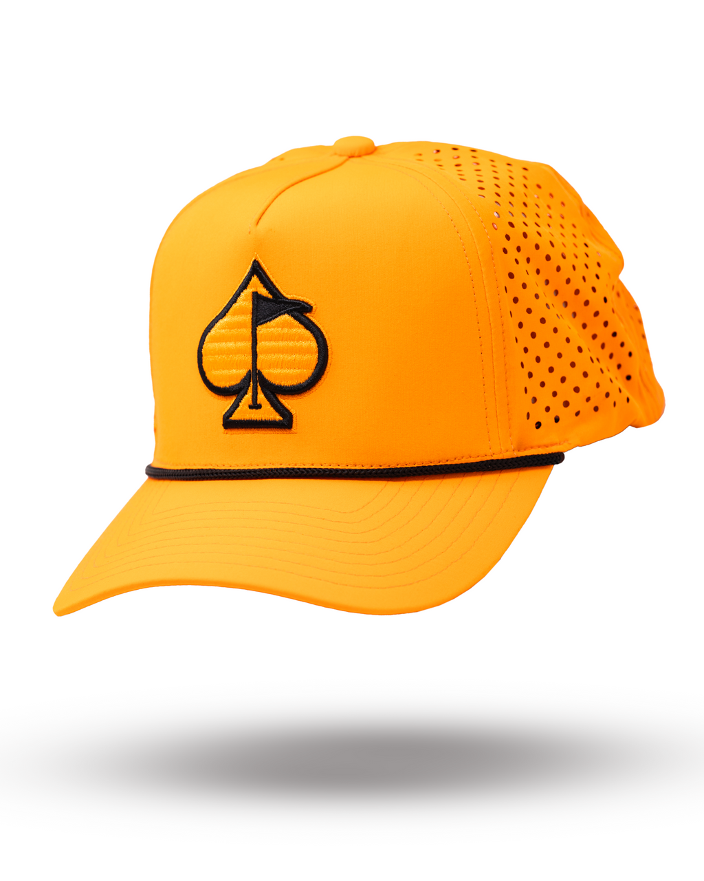 Perforated Rope Hat - Highlighter Orange by Pins & Aces