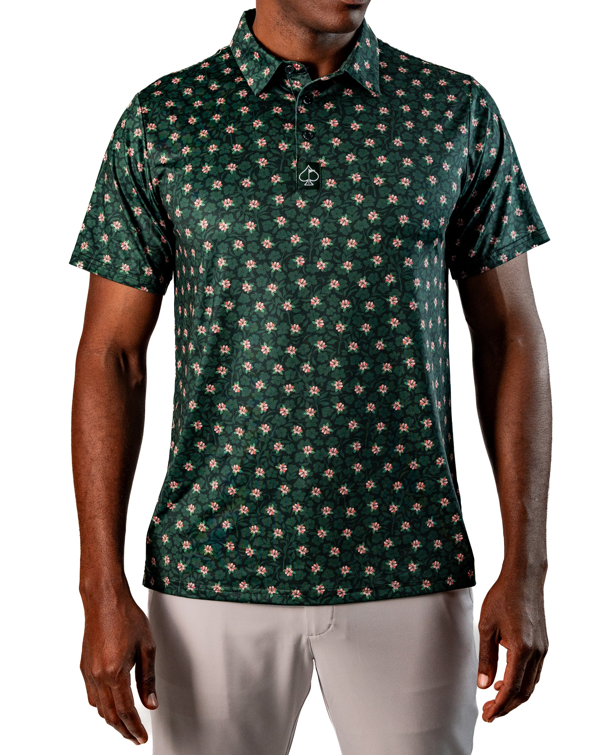 Dark Azalea Polo | Athletic Fit | SPF 45+ | Breathable & Wrinkle