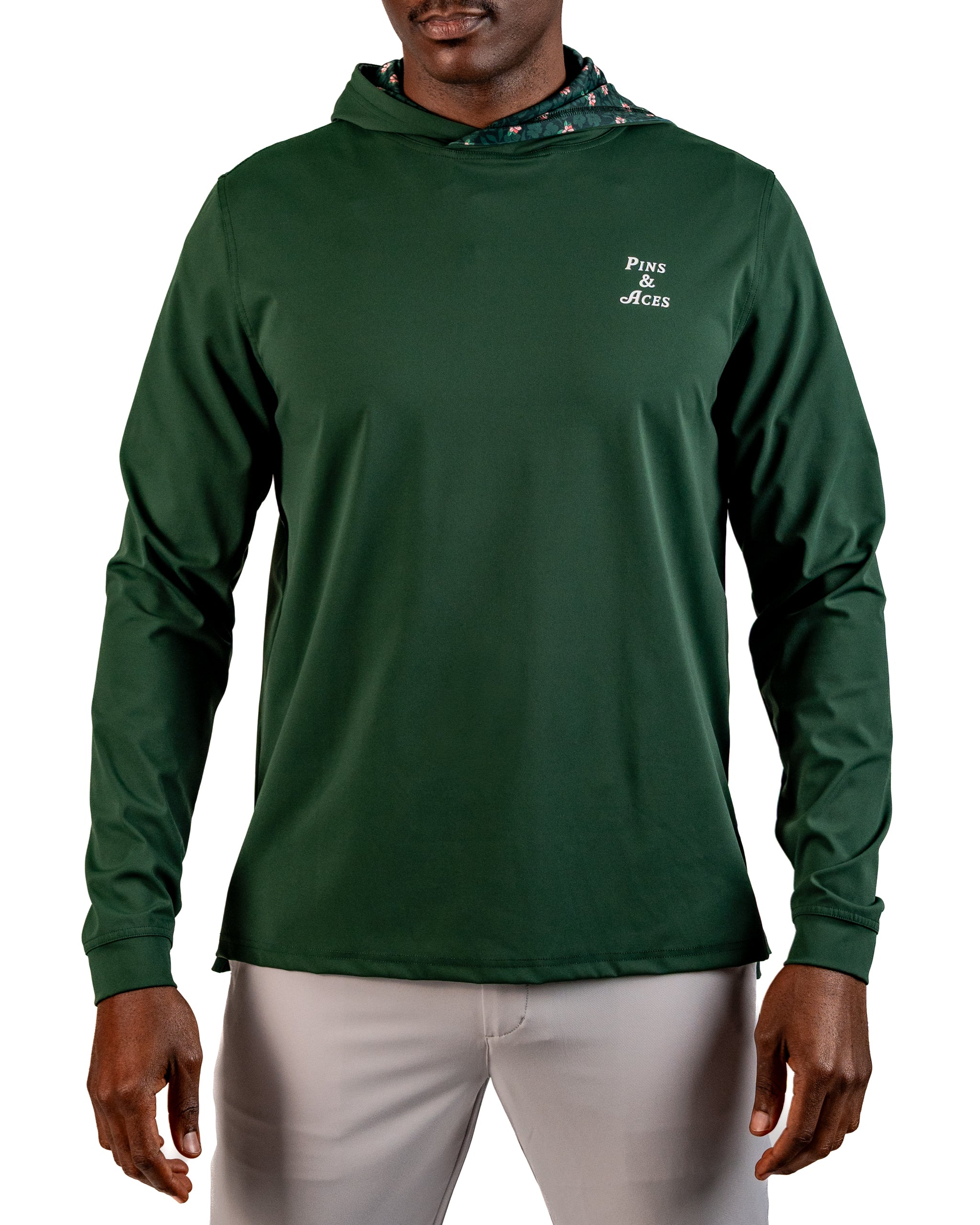 Performance Golf Hoodie - Dark Azalea | Lightweight, Stretchy