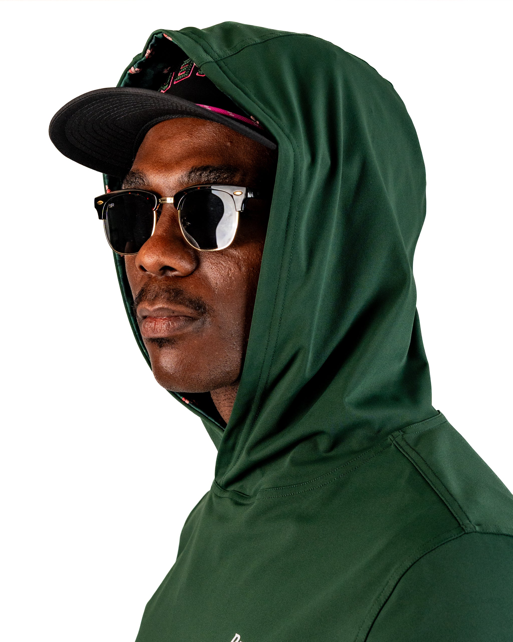 Performance Golf Hoodie - Dark Azalea | Lightweight, Stretchy