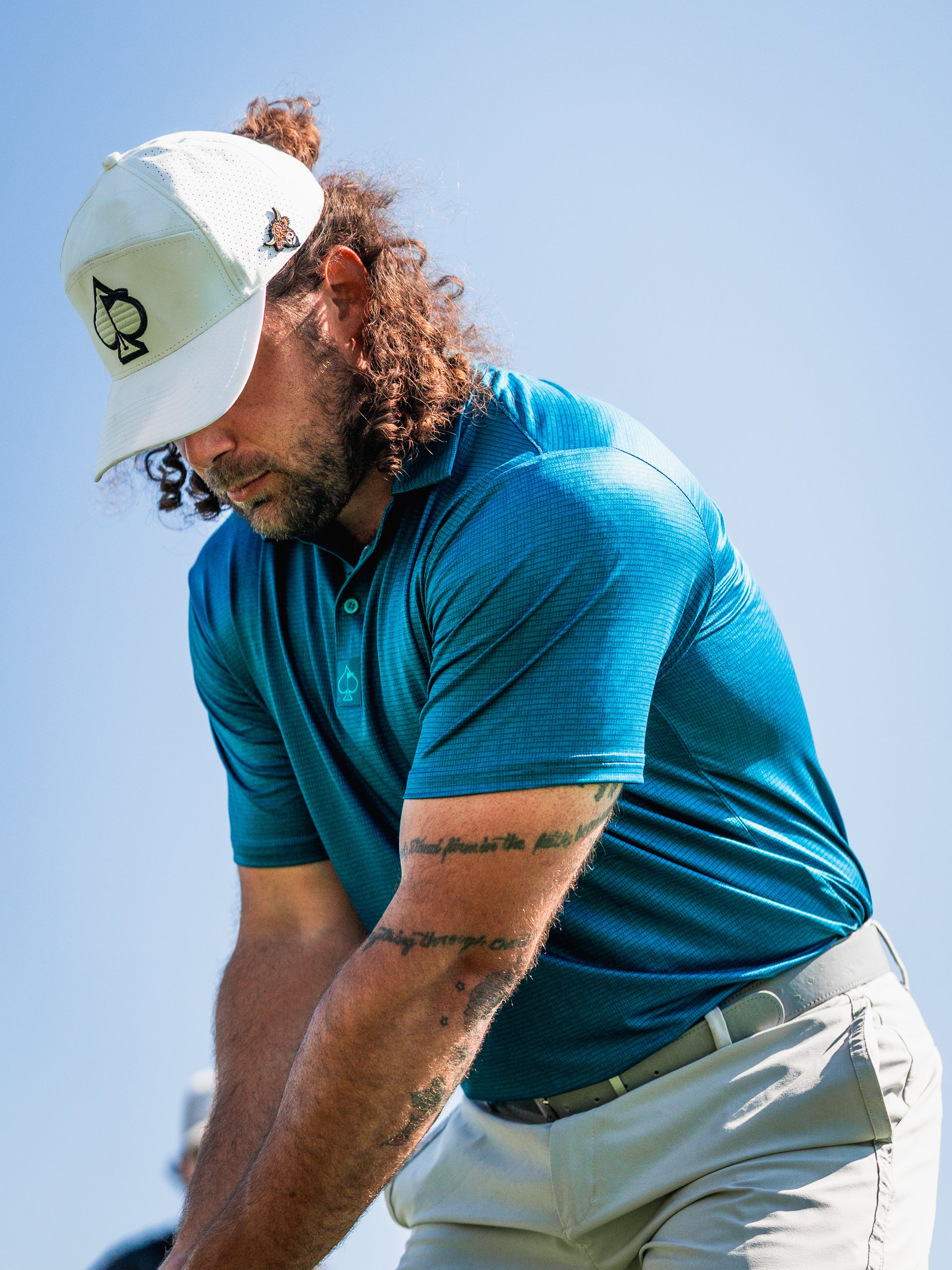 Binary Code Golf Polo | Superior Breathability | SPF 45+