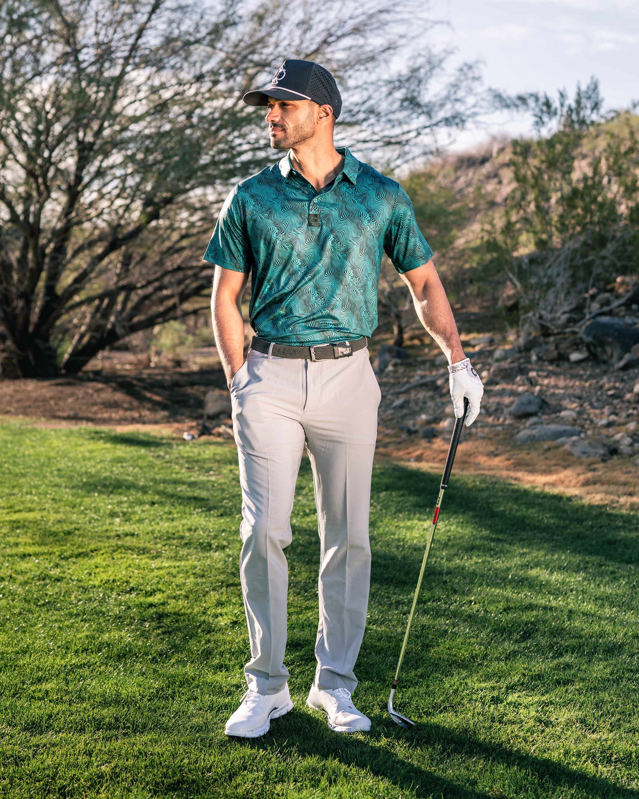 Electric Current Golf Polo | Superior Breathability | SPF 45+
