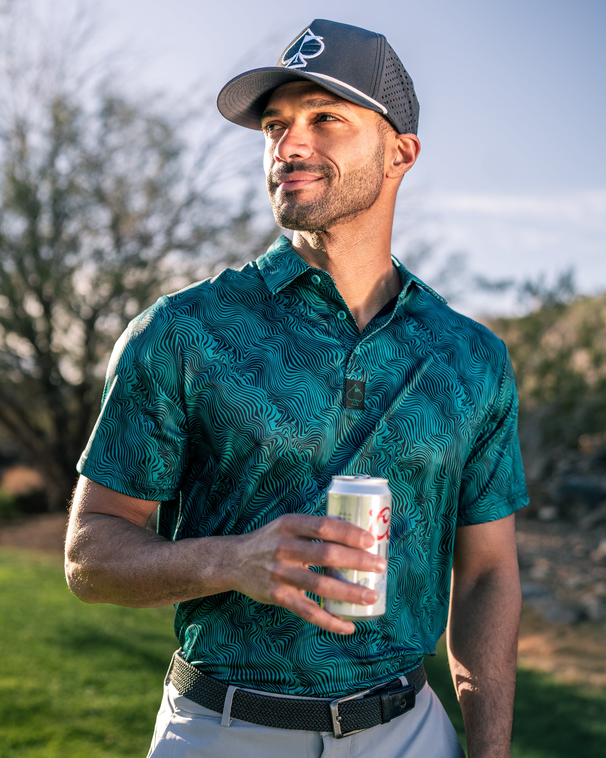 Electric Current Golf Polo | Superior Breathability | SPF 45+