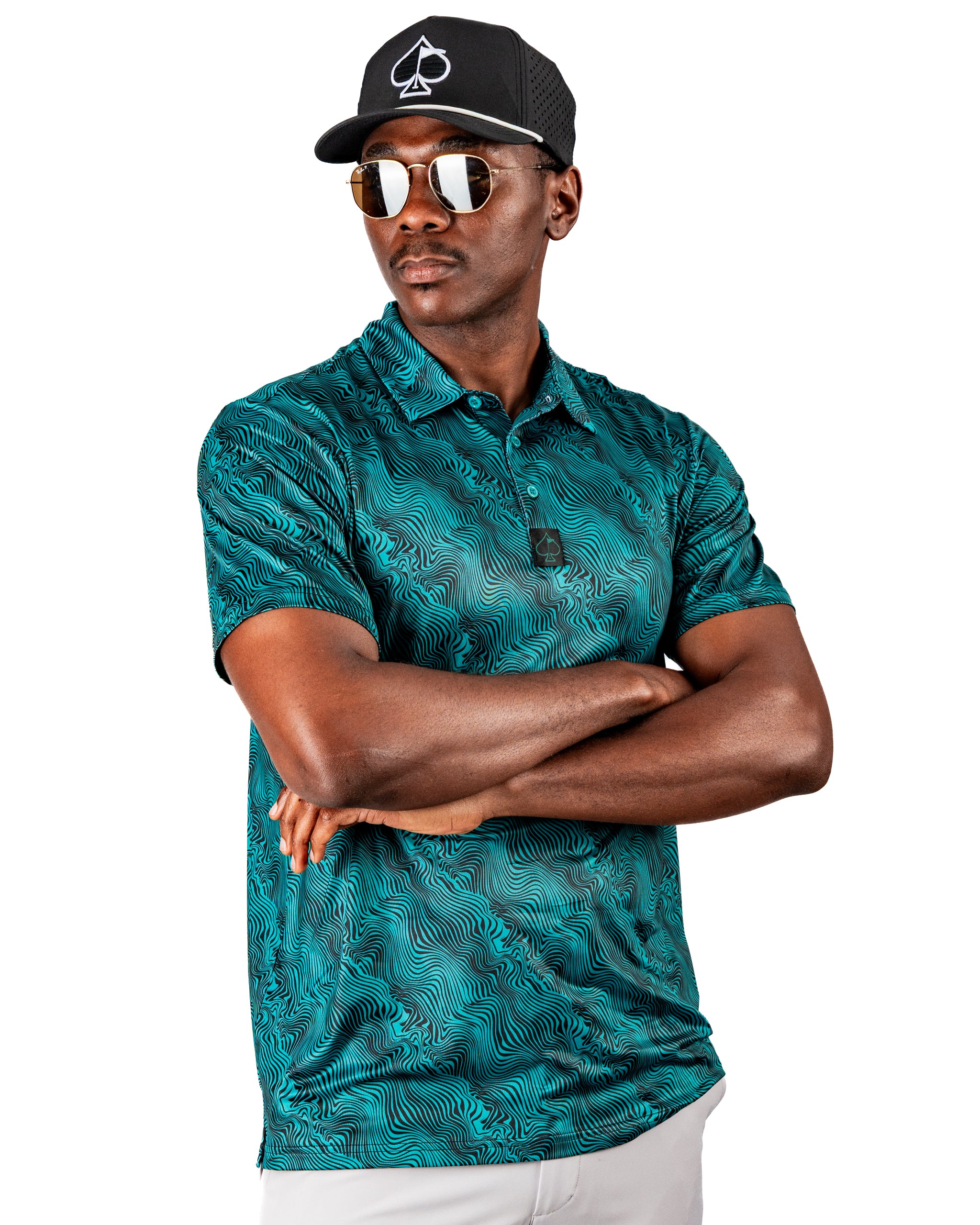 Electric Current Golf Polo | Superior Breathability | SPF 45+