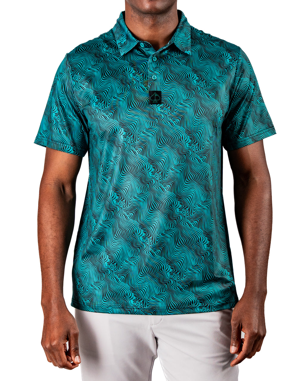 Electric Current Golf Polo | Superior Breathability | SPF 45 ...