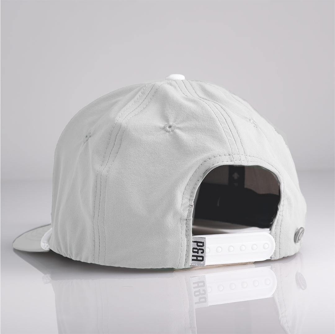 Pins & Aces Logo Snapback - White