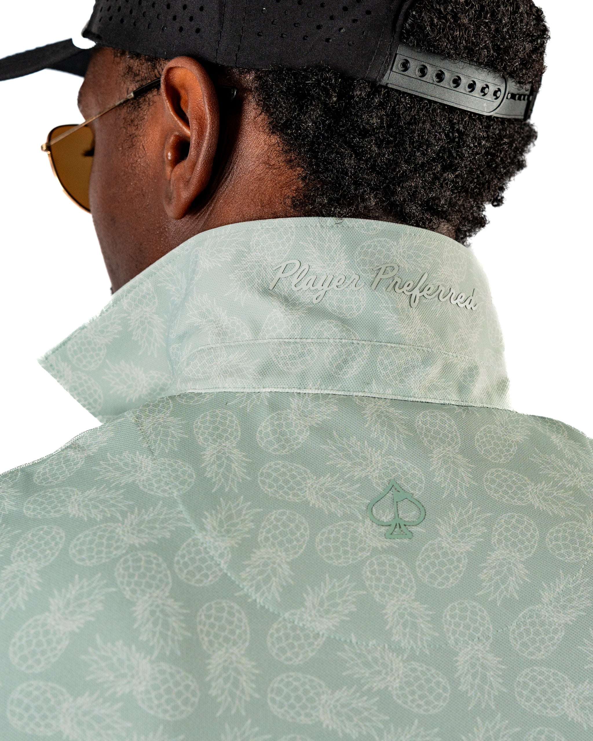 Bold Pineapples Golf Polo | Superior Breathability, SPF 45+