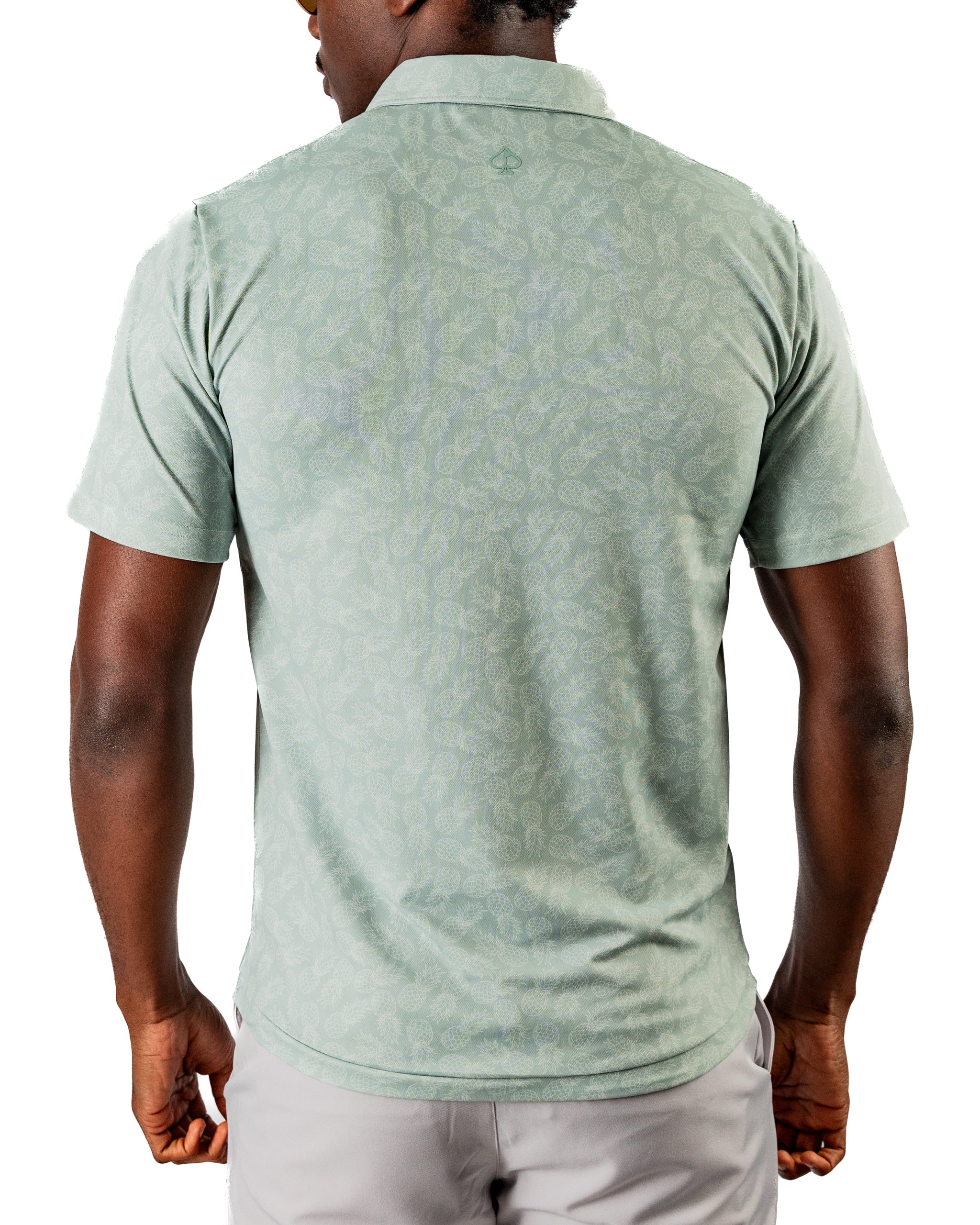 Bold Pineapples Golf Polo | Superior Breathability, SPF 45+