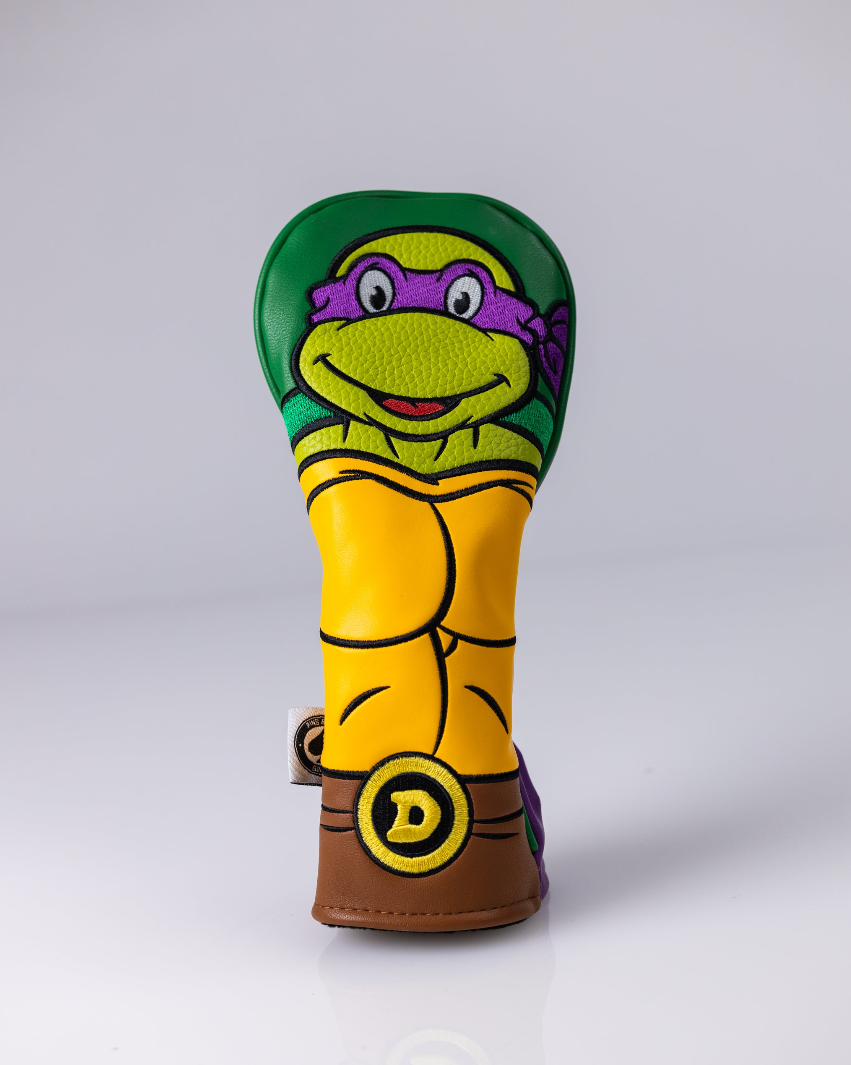 Colorful Donatello hybrid golf cover featuring the iconic Teenage Mutant Ninja Turtles design with vibrant details.