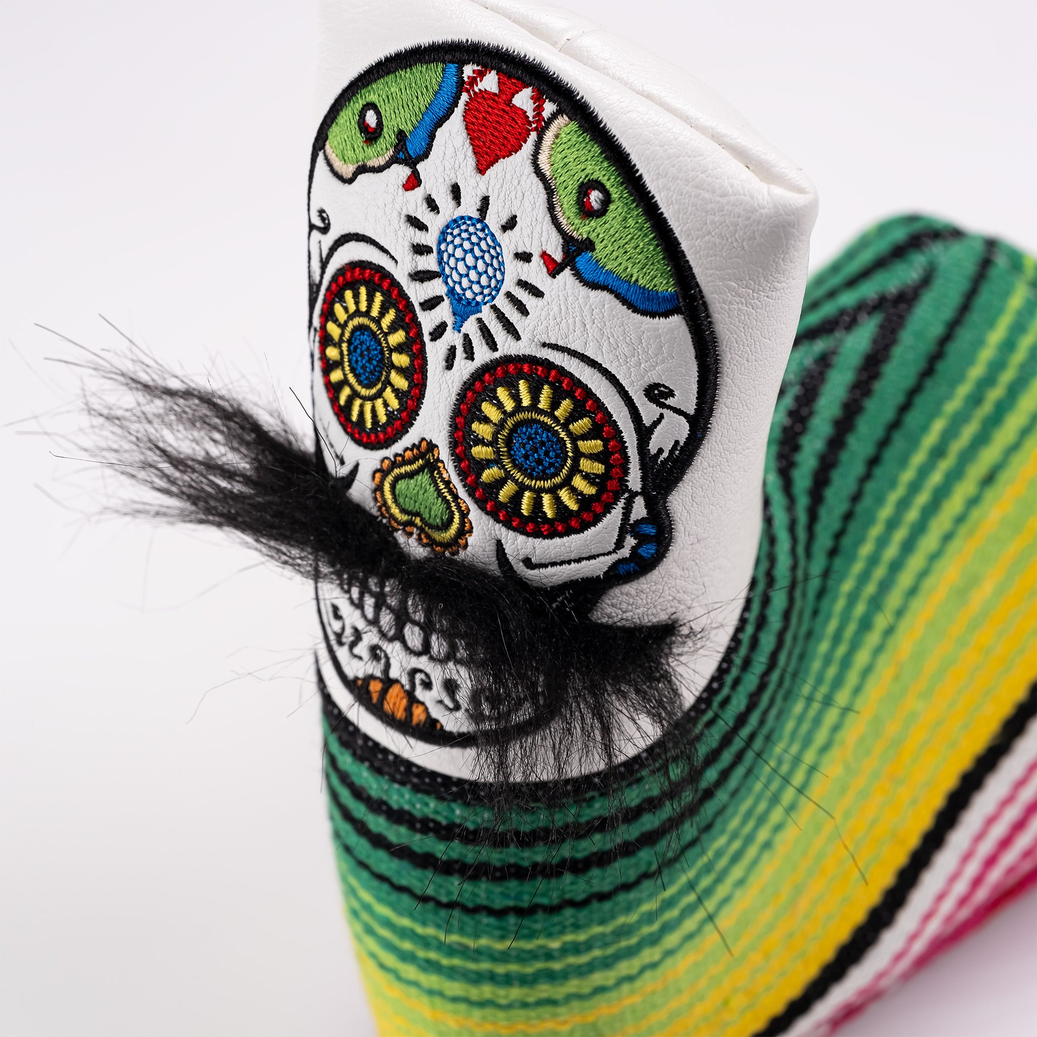 Mustache Sugar Skull - Blade Putter Cover White