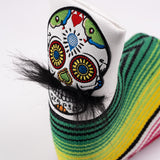 Mustache Sugar Skull - Blade Putter Cover White