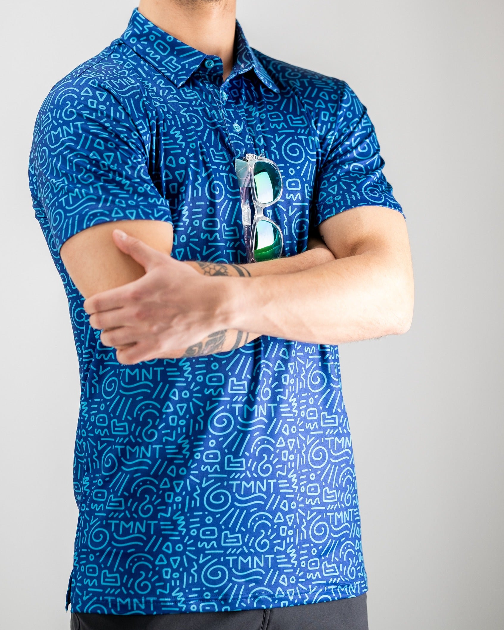 Men's Golf Polo TMNT - Doodle Polo