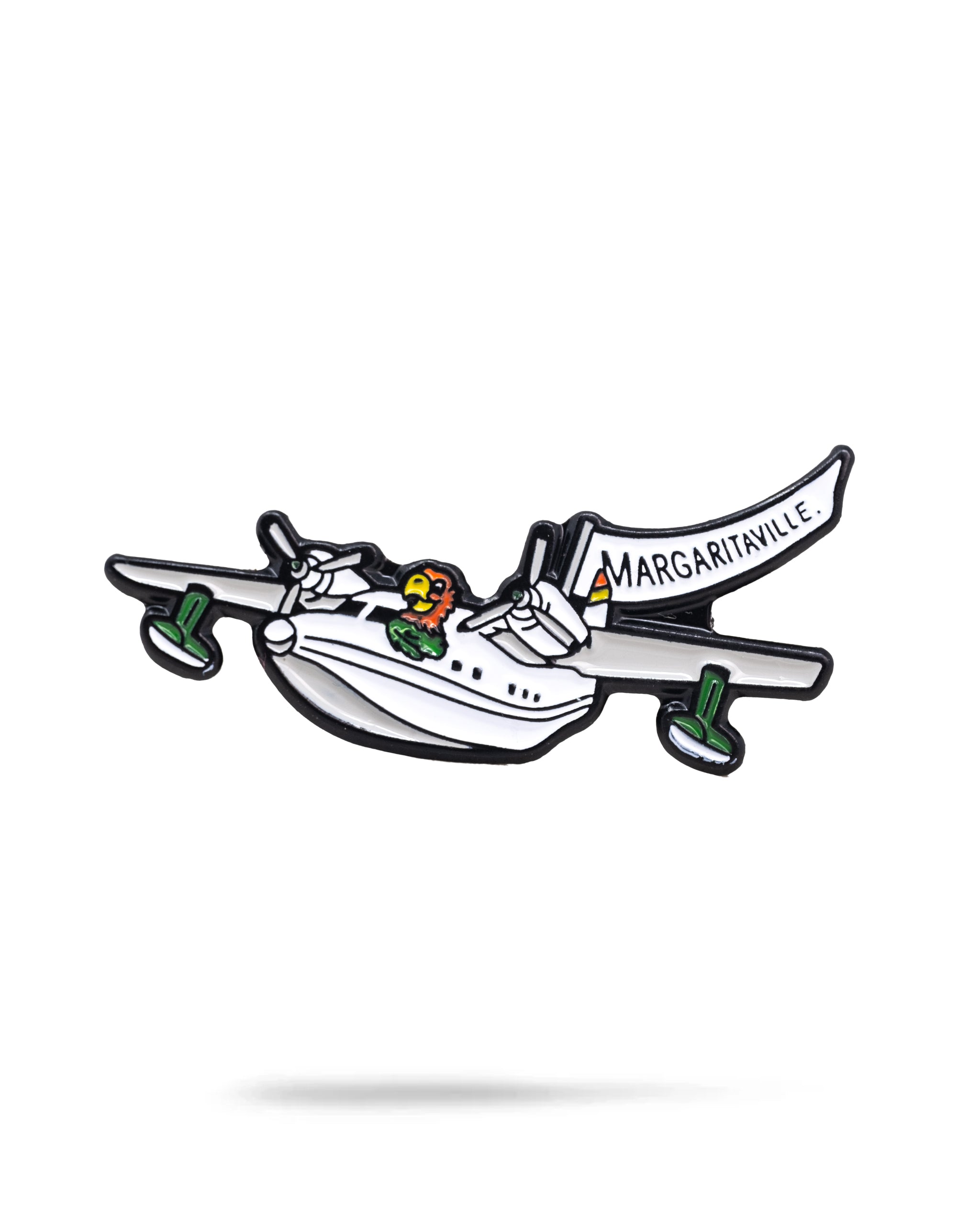 Margaritaville Hemisphere Dancer ball marker featuring a colorful airplane design with a tropical theme.