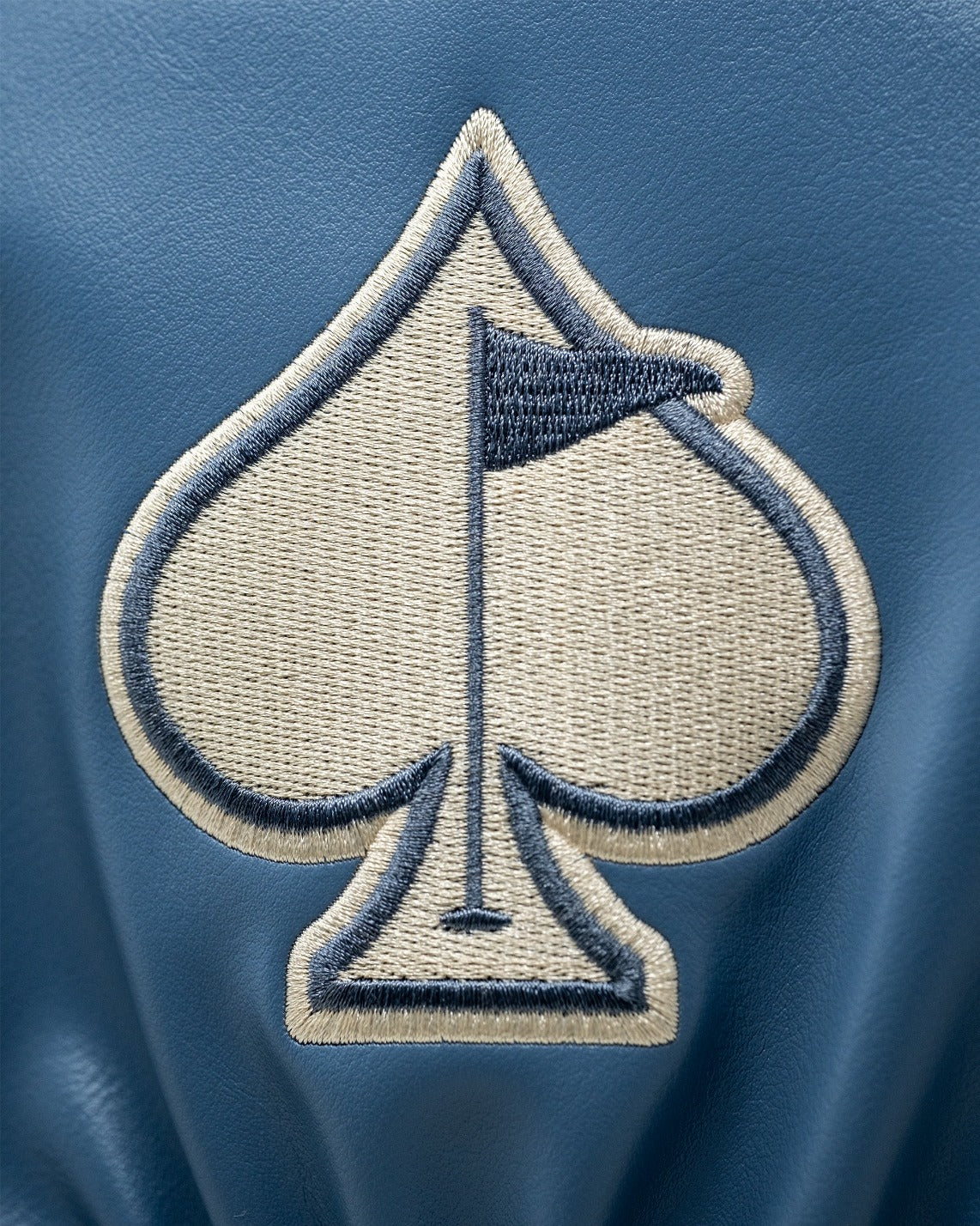 Western Aesthetic driver cover featuring a spade design with a flag, perfect for stylish golfers seeking unique accessories.