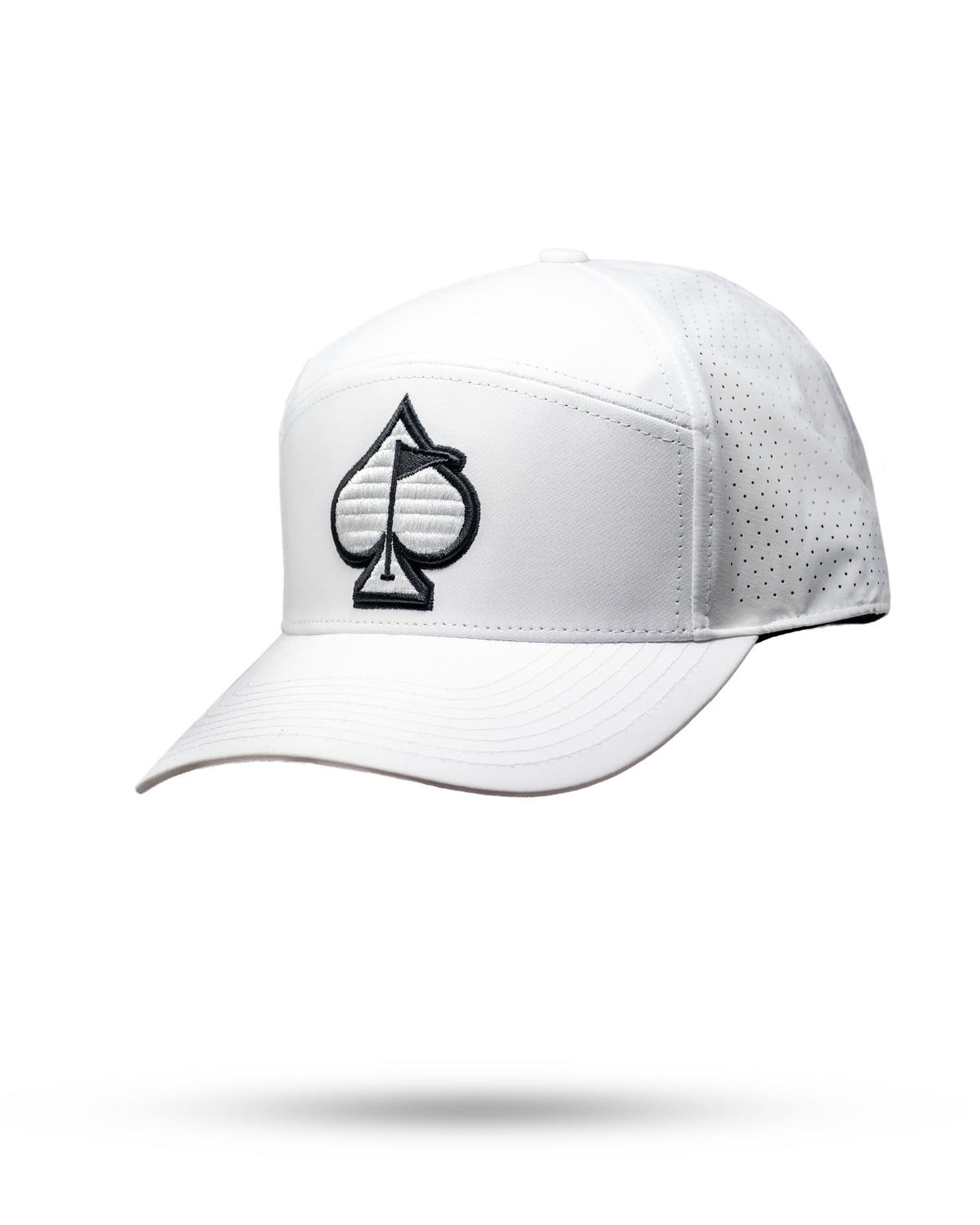 Fashionable Embossed White Cap with Black Logo Script Logo Cap - Black – Hope Design main image 3