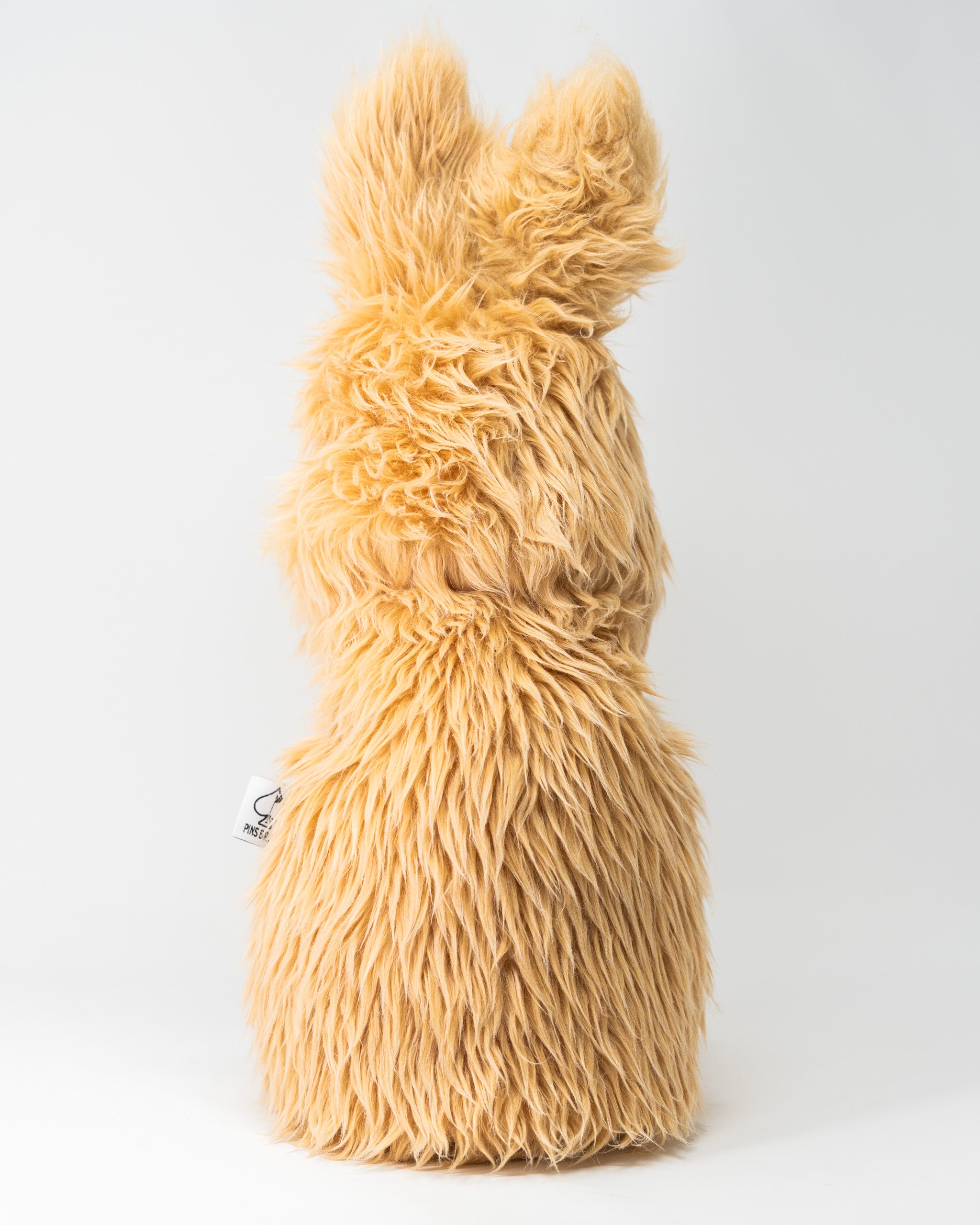 Fluffy kangaroo driver cover with long ears and a textured fur finish, designed for golfers seeking a fun accessory.