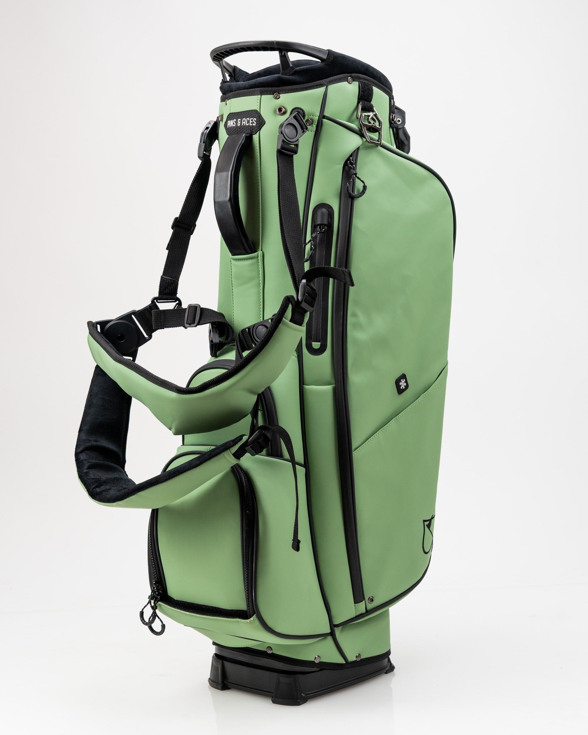 Sage Player Preferred Golf Bag featuring a sleek design, multiple pockets, and comfortable straps for easy carrying.