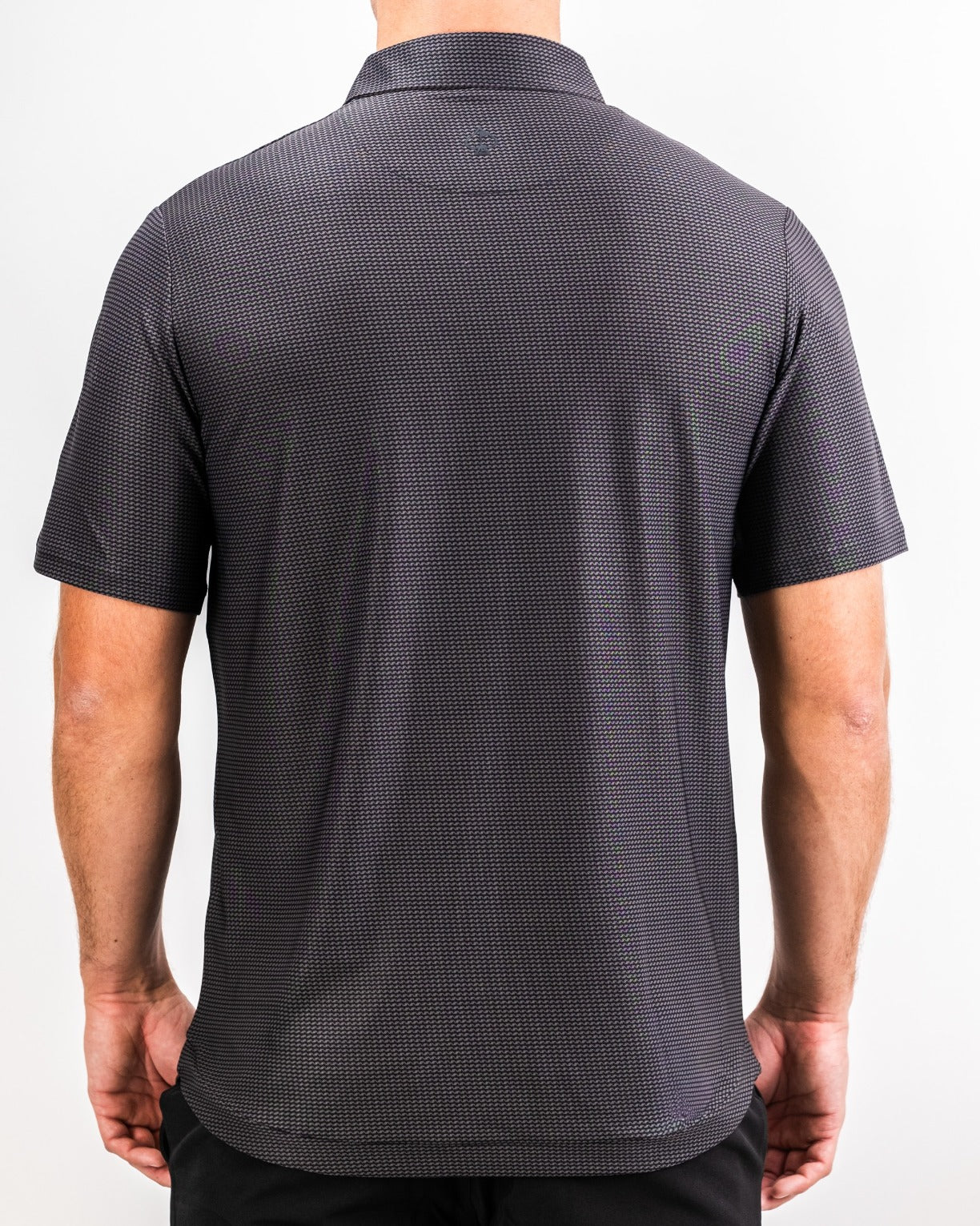 Men's Player Preferred Polo in Night Wave, featuring a sleek design with a subtle pattern, ideal for stylish golf outings.