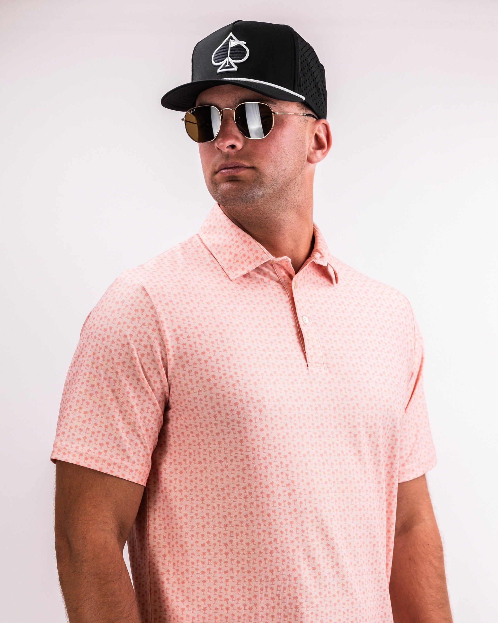 Player Preferred Polo in Coral Palms features a stylish design, perfect for golfers wanting to stand out on the course.