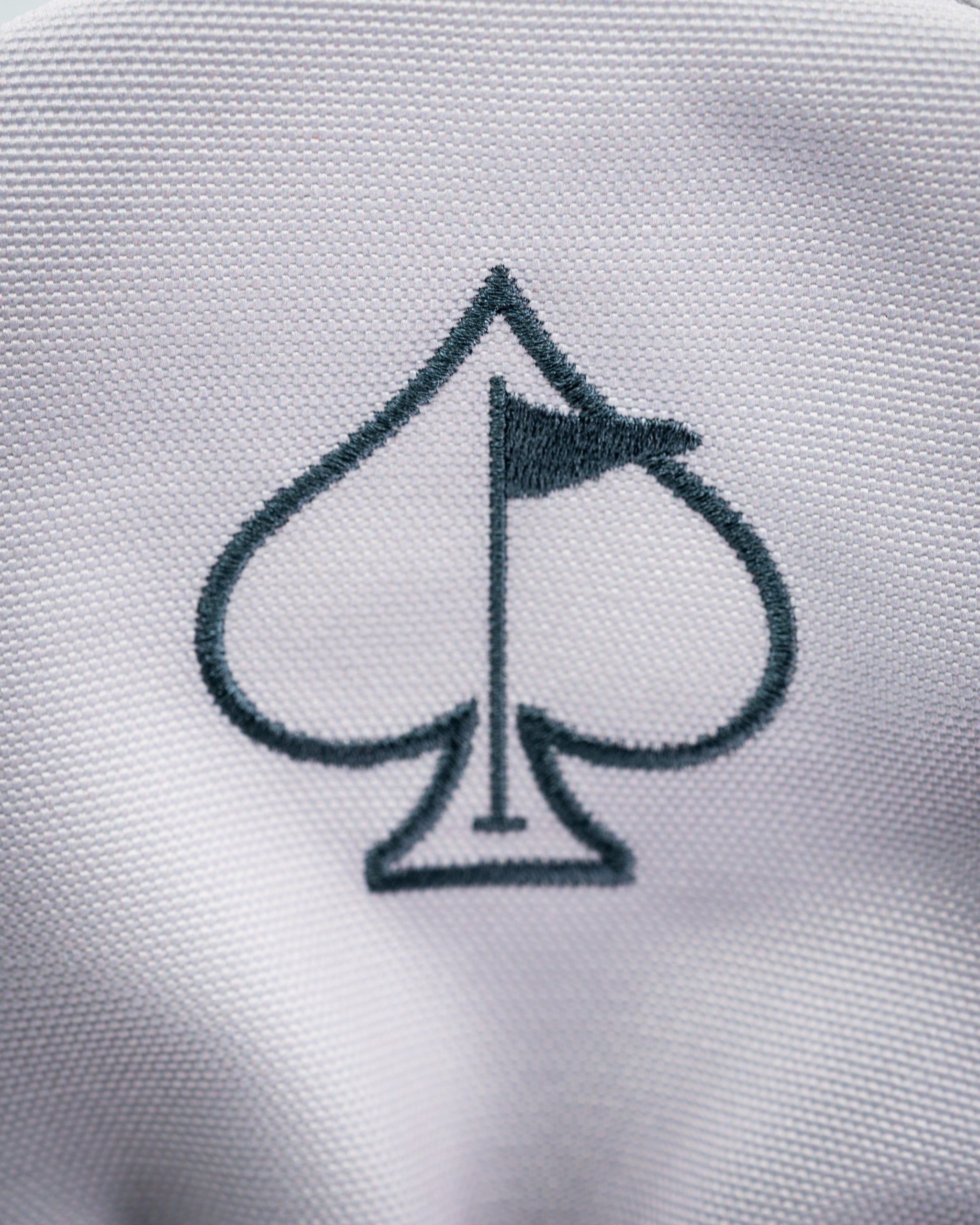 Open Season Bear driver cover featuring a stylish spade logo with a flag, designed for golfers who want to stand out.