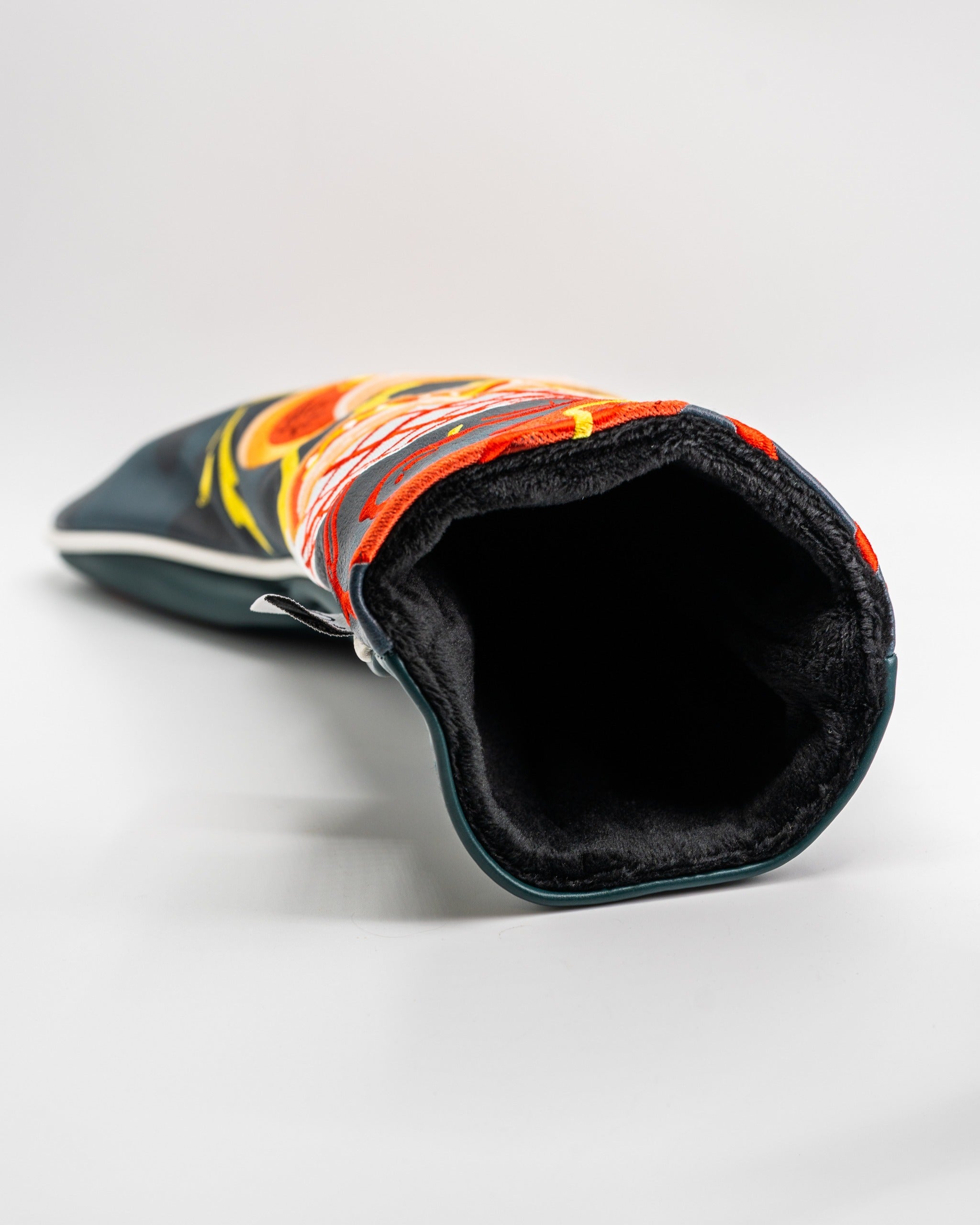 Bold driver cover featuring vibrant hot dog design, designed to protect your club while adding flair on the golf course.