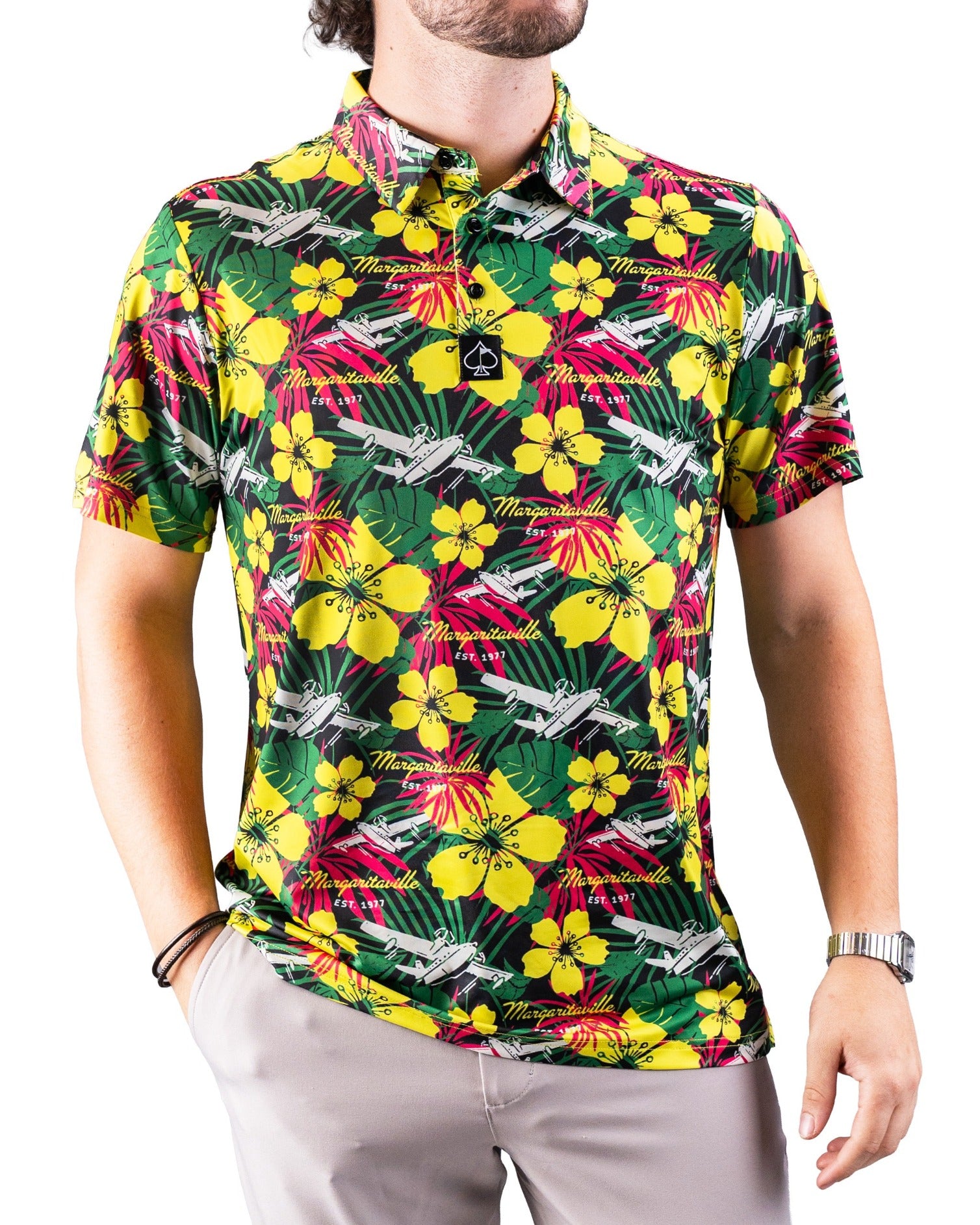 Margaritaville Performance Polo | Unique Golf Apparel | SPF 45+