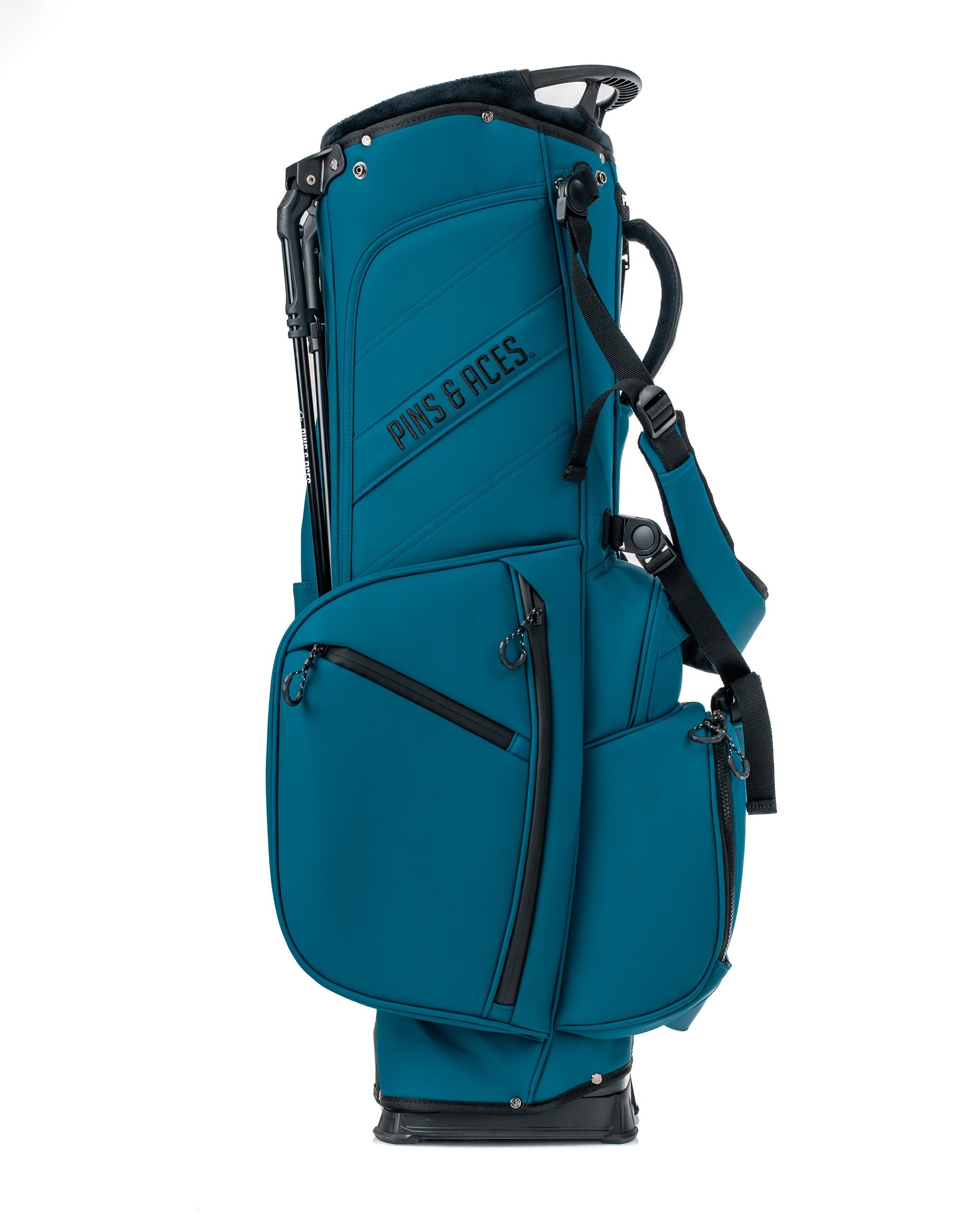 Bold sea strike golf bag featuring multiple pockets and a sleek design for stylish golfers. Ideal for on-course performance.
